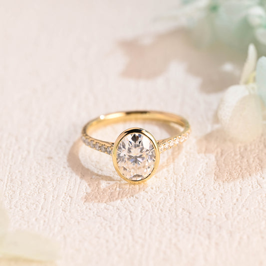 bezel-oval-moissanite-engagement-ring
