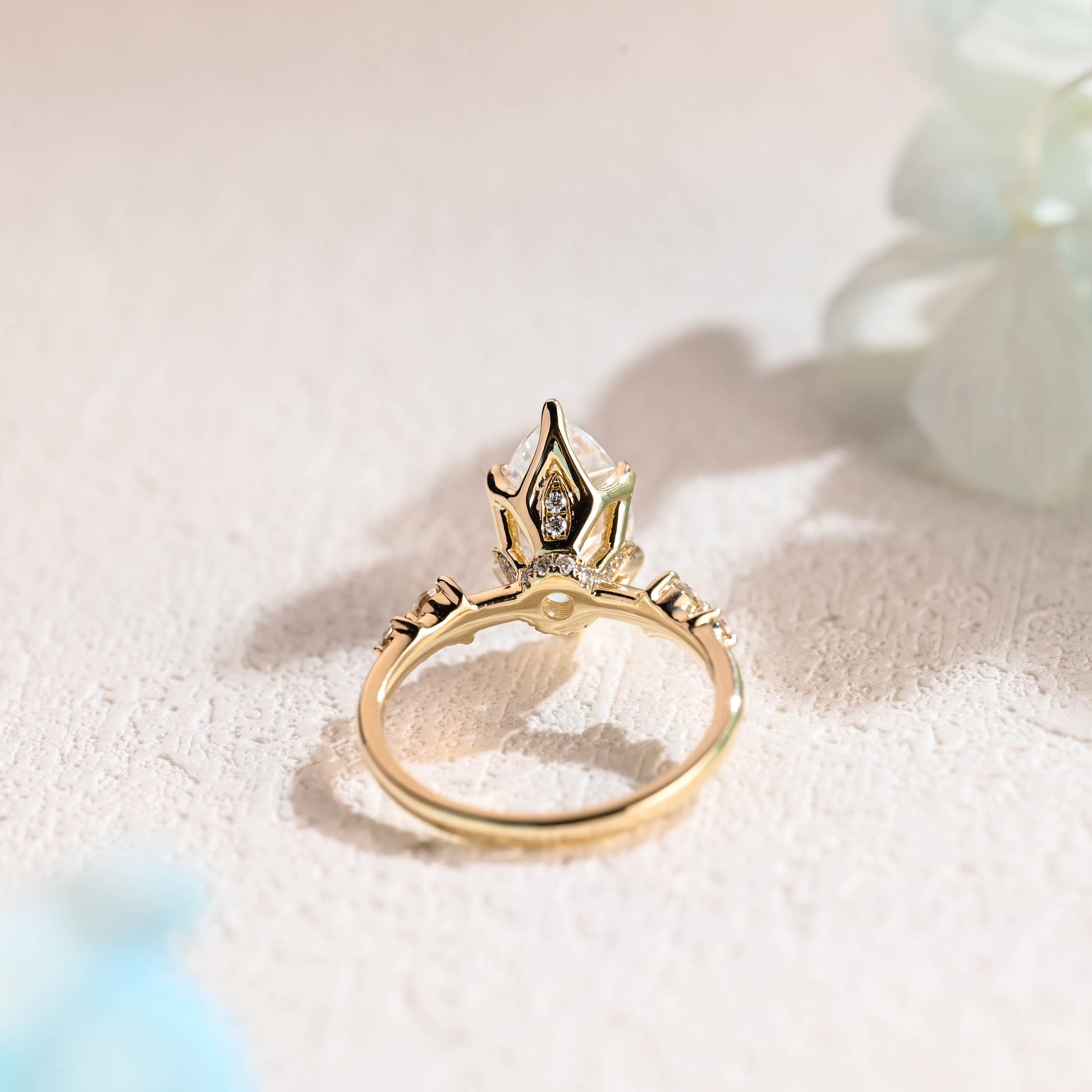 Marquise-cut-moissanite-engagement-ring-solid-gold-ring-promise-ring-gift