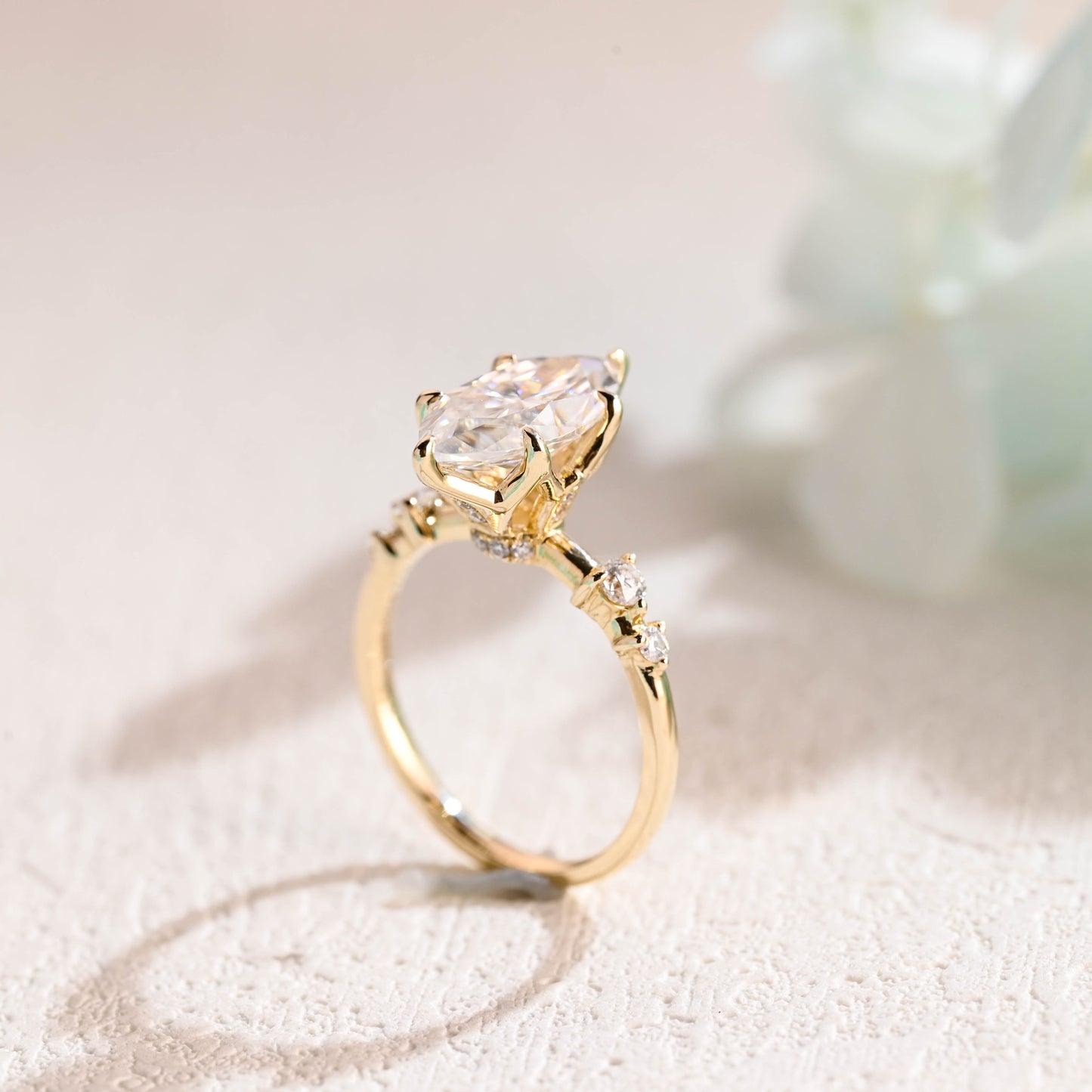 Marquise-cut-moissanite-engagement-ring-solid-gold-ring-promise-ring-gift