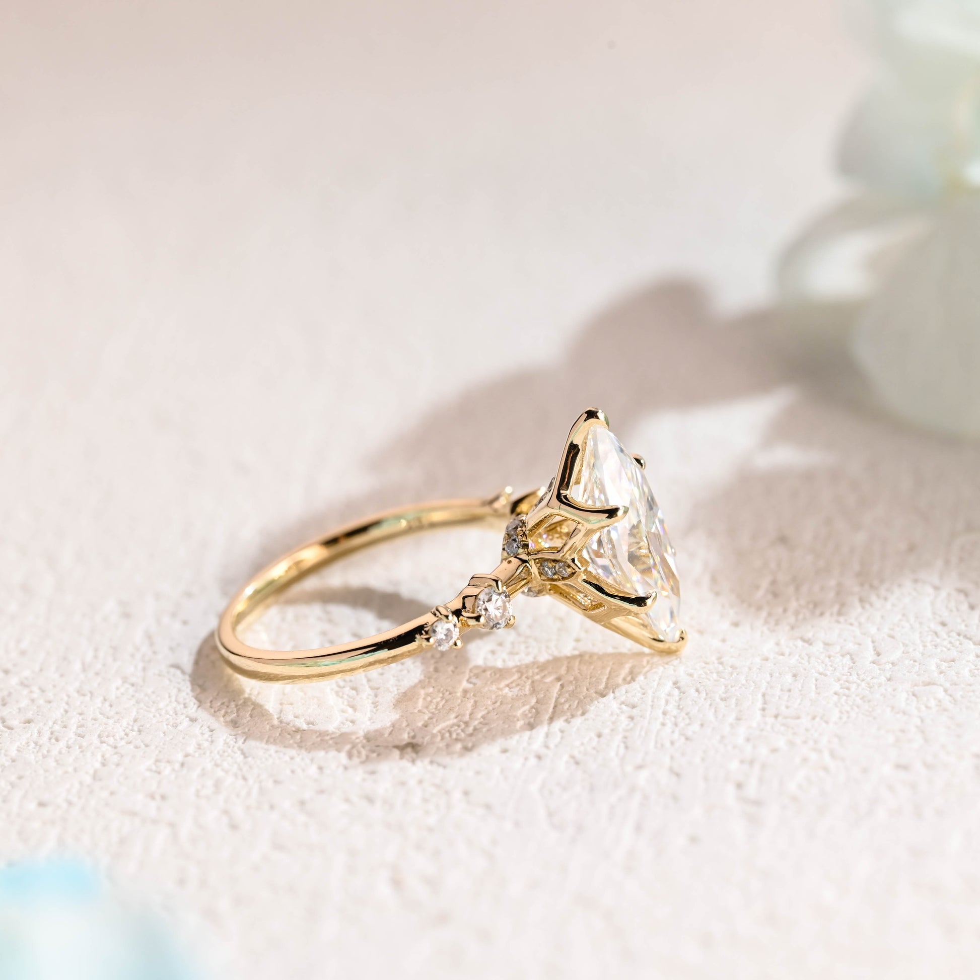 Marquise-cut-moissanite-engagement-ring-solid-gold-ring-promise-ring-gift