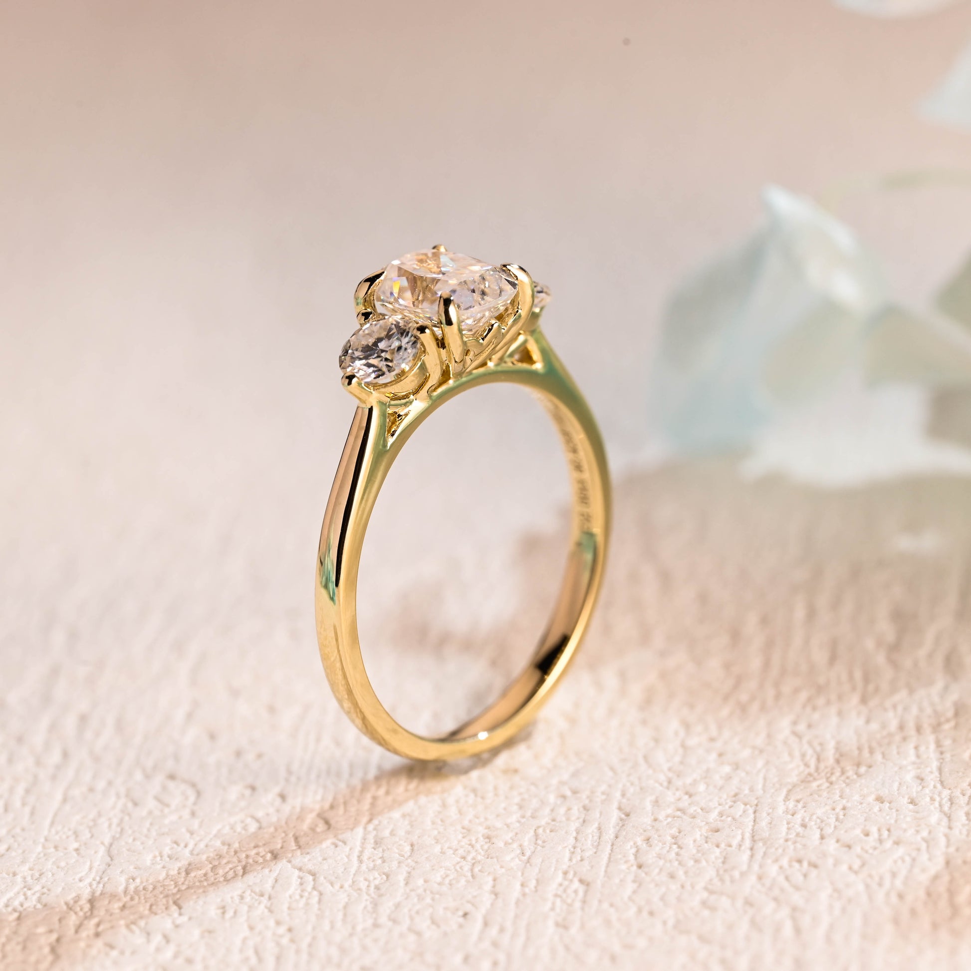 Cushion-cut-moissanite-engagement-ring-solid-gold-ring-promise-ring-gift