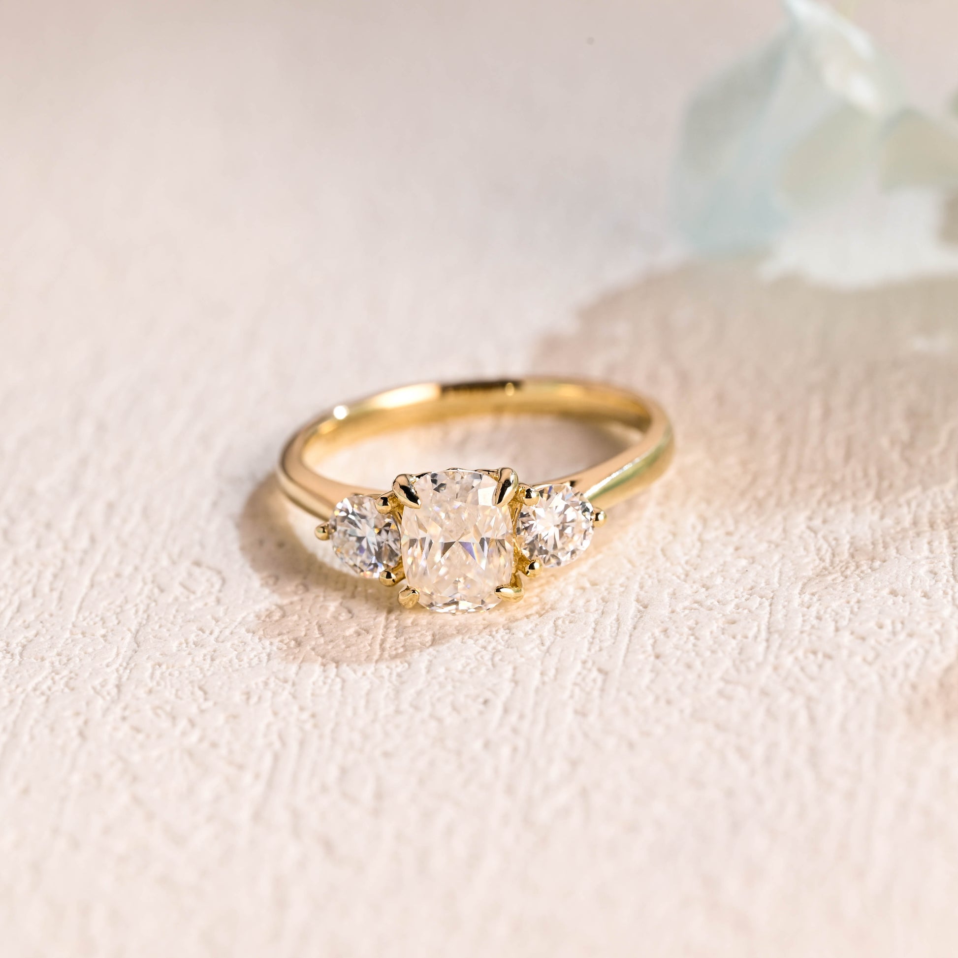 Cushion-cut-moissanite-engagement-ring-solid-gold-ring-promise-ring-gift