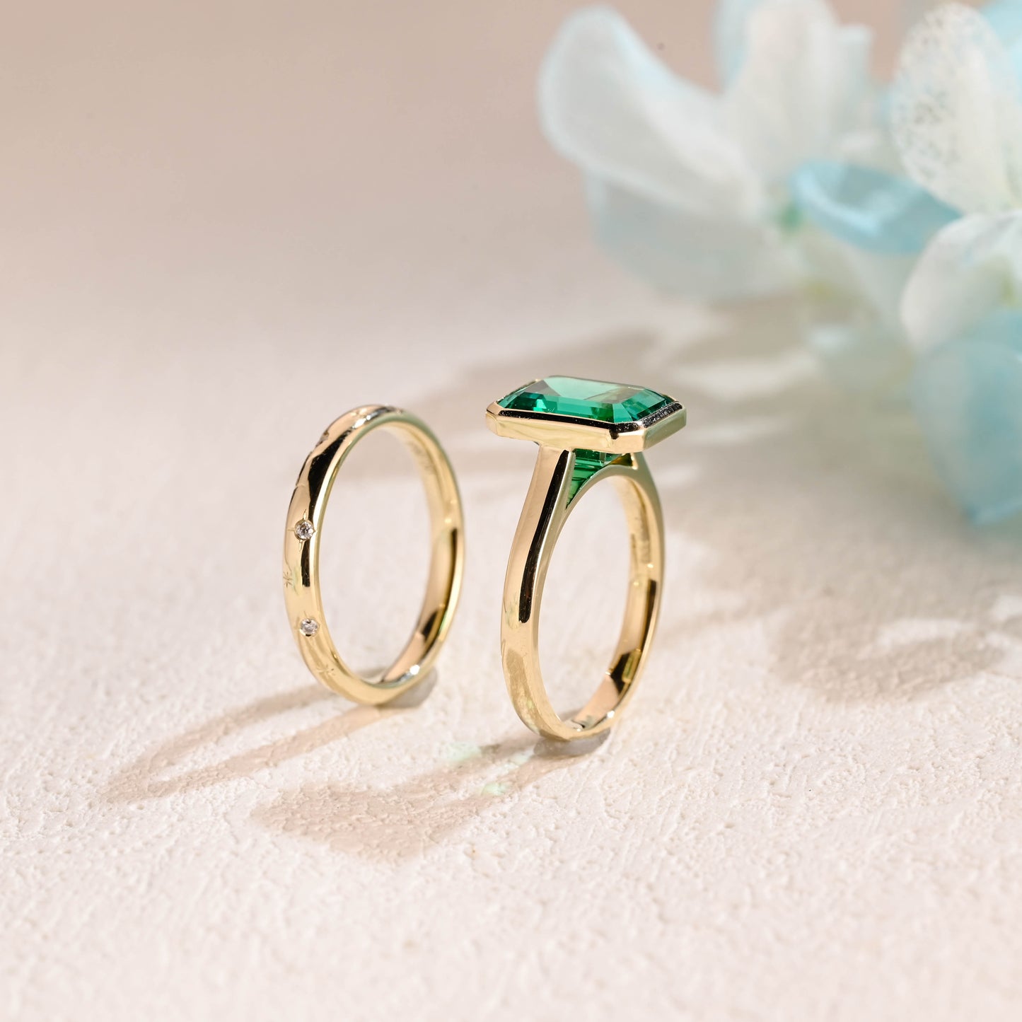 Emerald-Engagement-Ring-Set-Wedding-Ring-Set-Bridal-Set-Gift