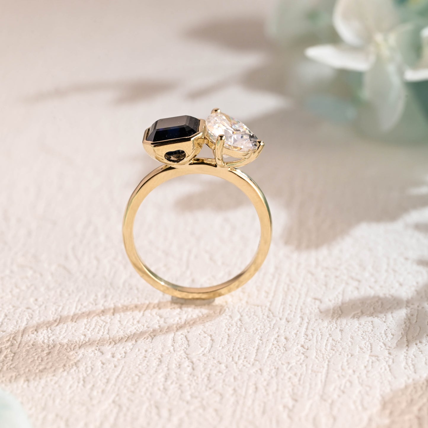 asscher-black-moissanite-engagement-ring-pear-cut-wedding-ring-toi-et-moi-ring