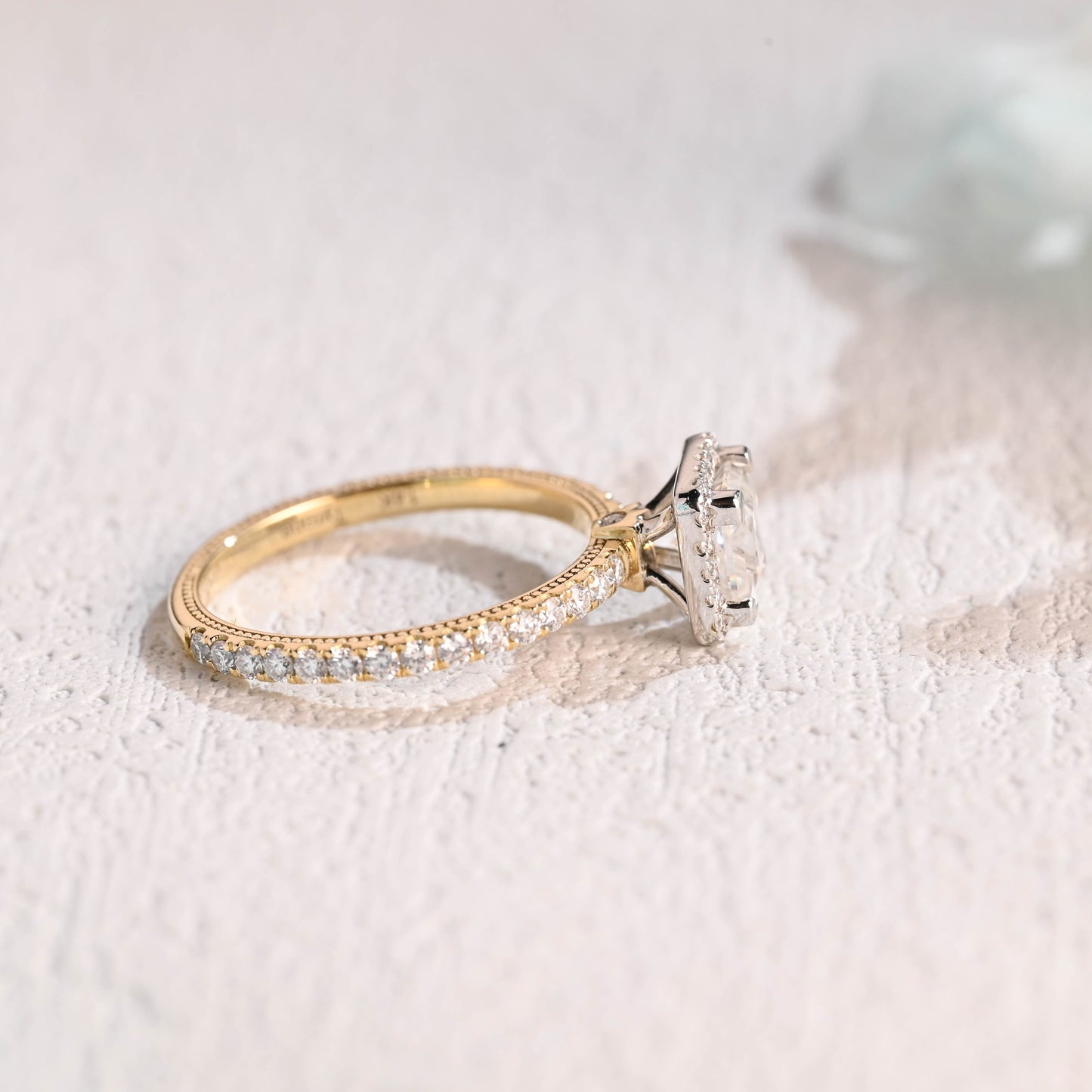 Princess-cut-moissanite-engagement-ring-solid-gold-ring-promise-ring-gift