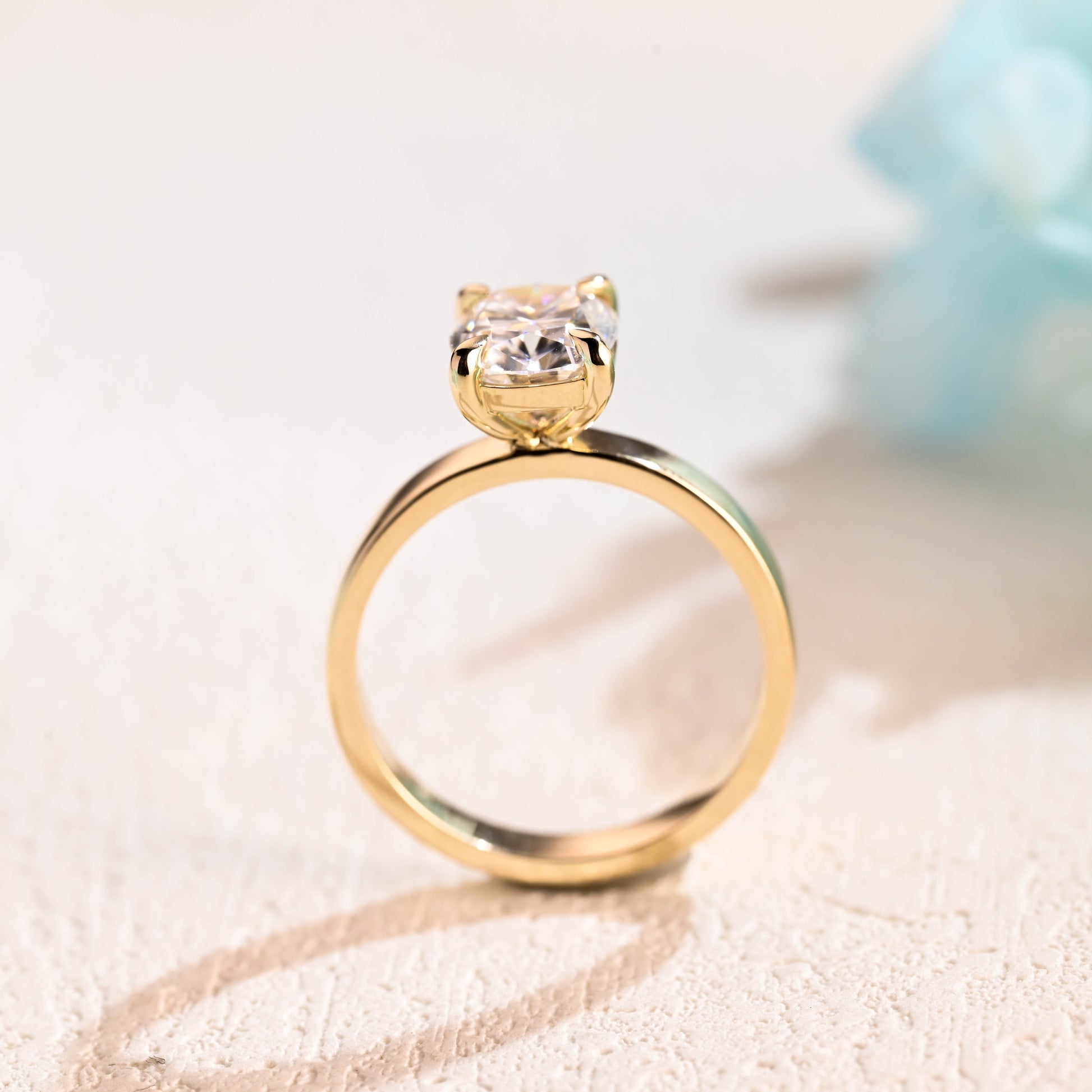 Cushion-cut-moissanite-engagement-ring-solid-gold-ring-promise-ring-gift