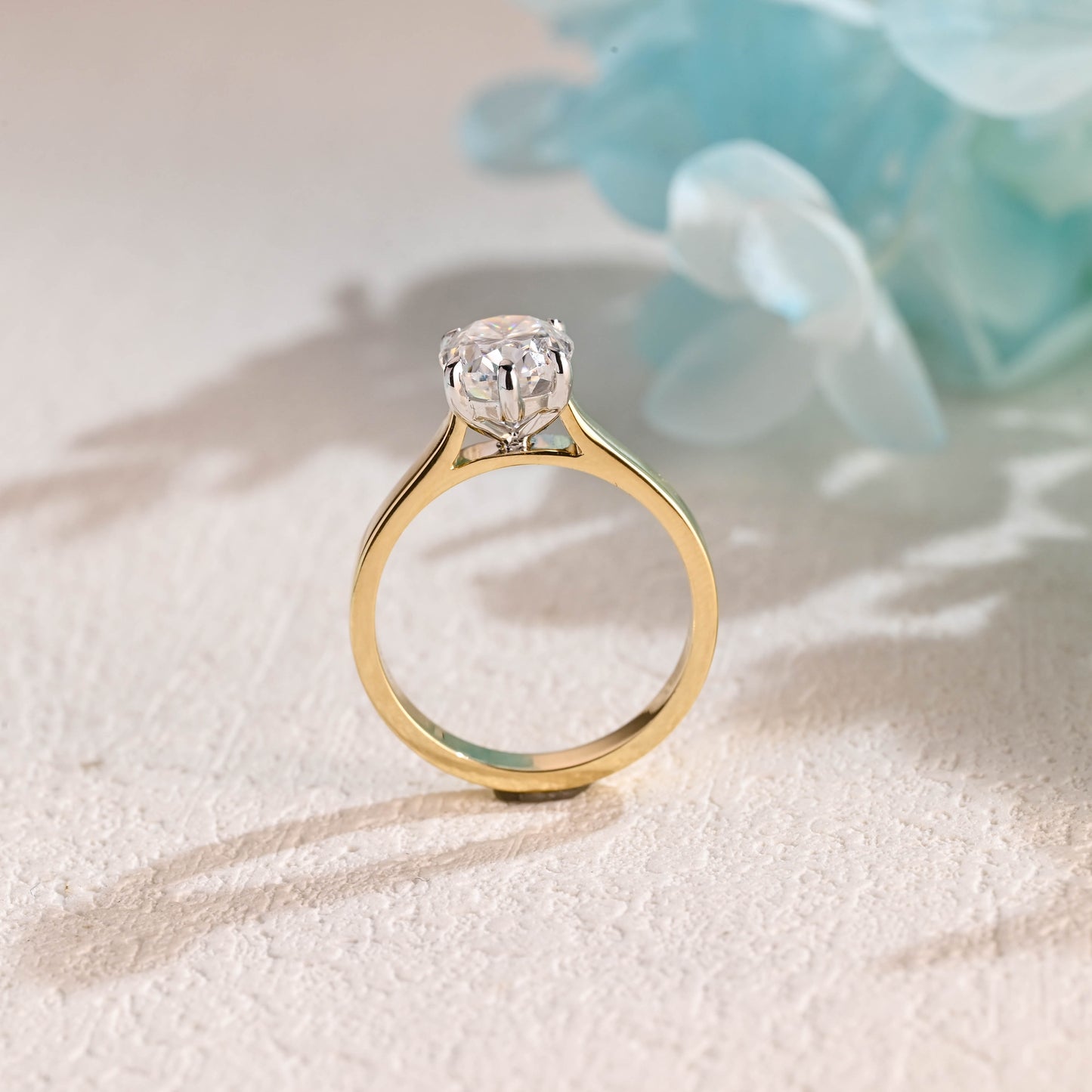 Solid-Gold-Oval-Cut-Moissanite-Engagement-Ring-Promise-Ring-Gift