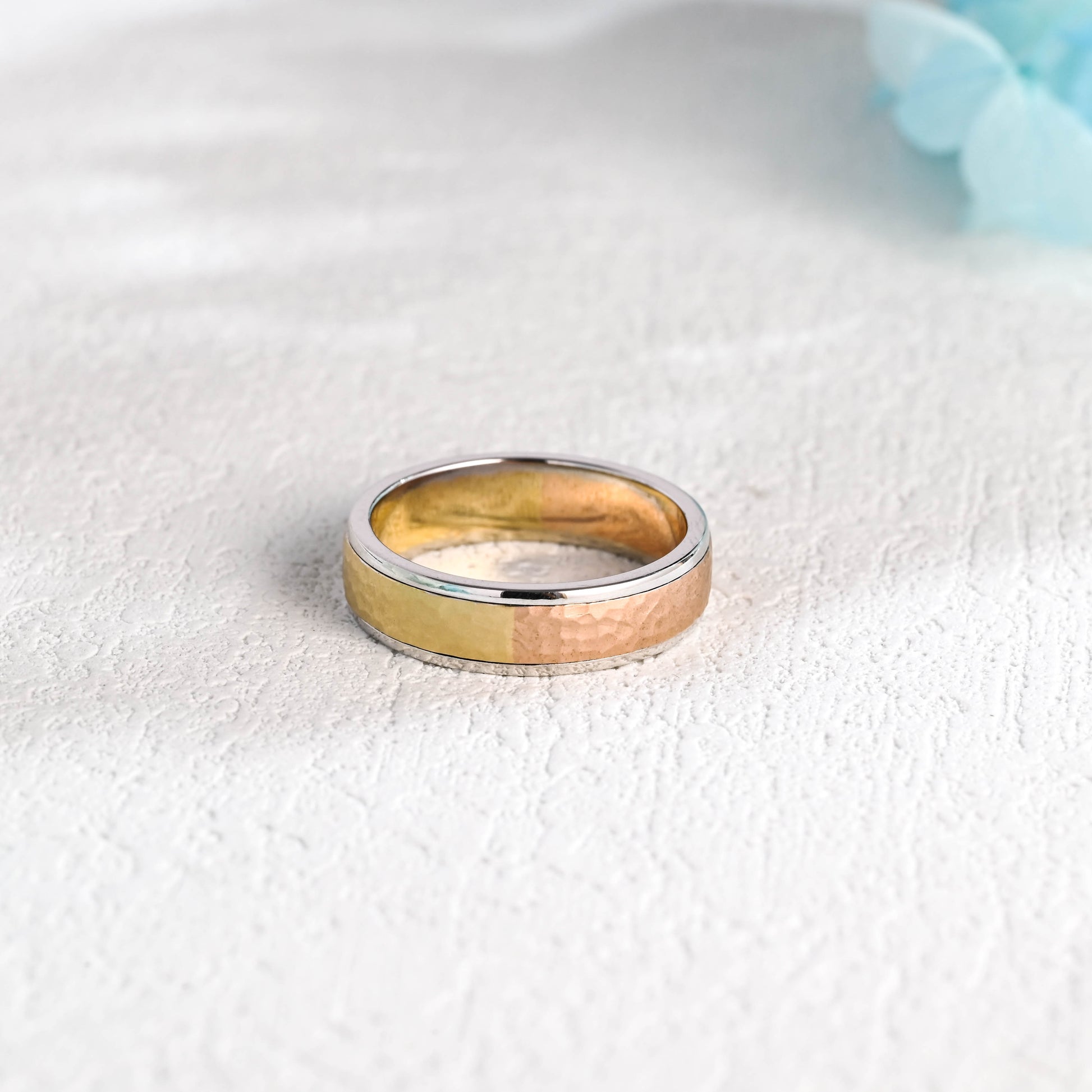 solid-gold-hammered-wedding-band