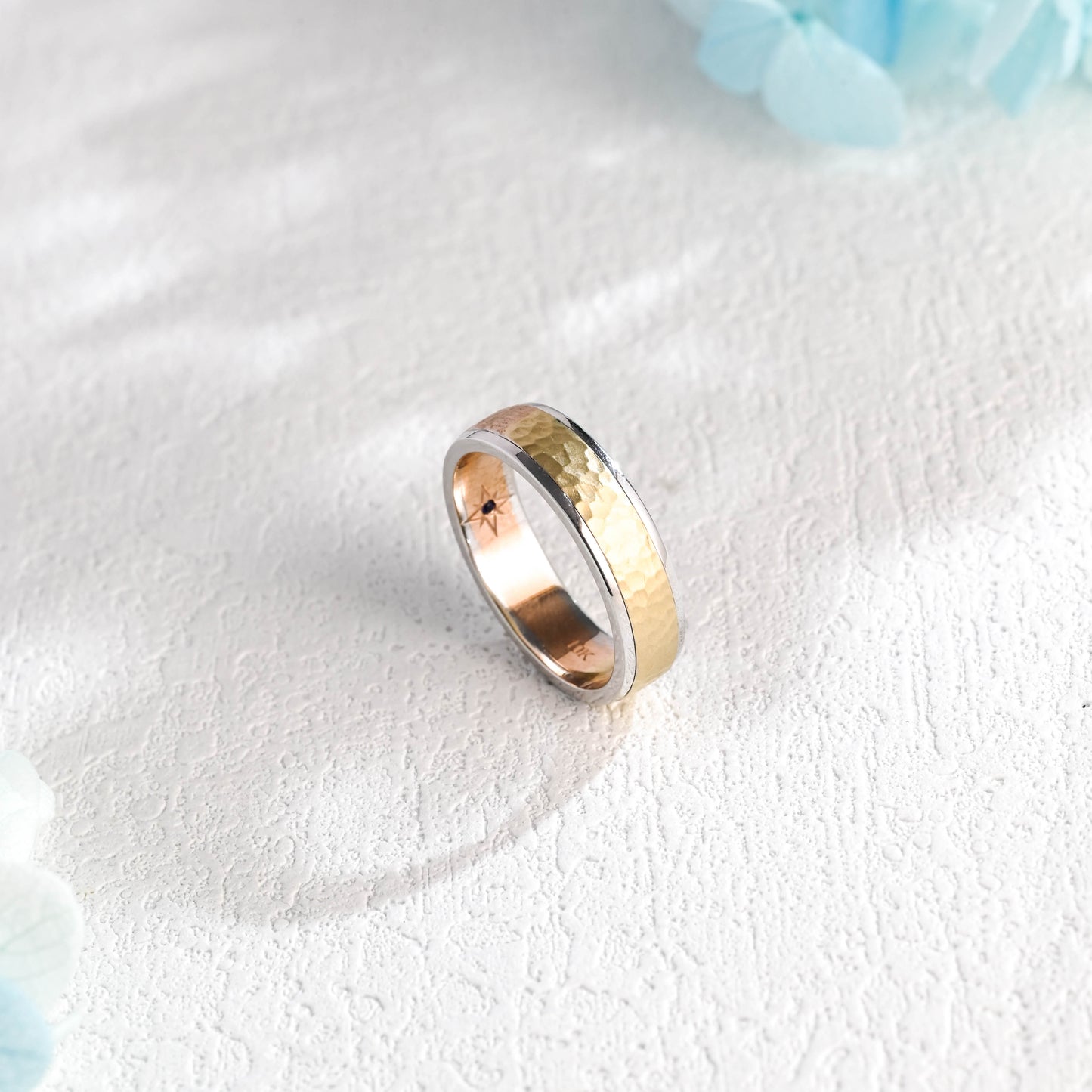 solid-gold-hammered-wedding-band