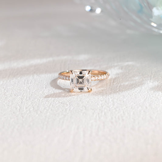 solid-gold-asscher-cut-moissanite-engagement-ring