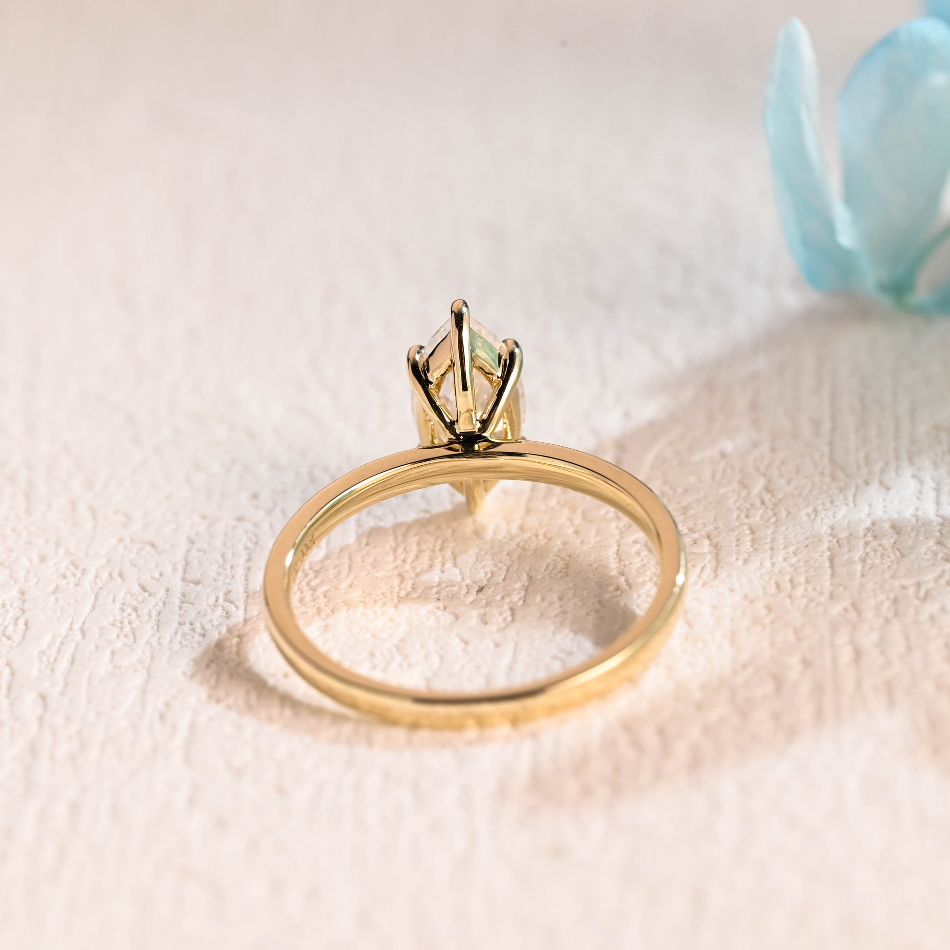 Marquise-cut-moissanite-engagement-ring-solid-gold-ring-promise-ring-gift