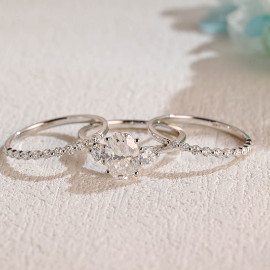 Oval-Cut-Moissanite-Engagement-Ring-Set-Wedding-Ring-Set-Bridal-Set-Gift