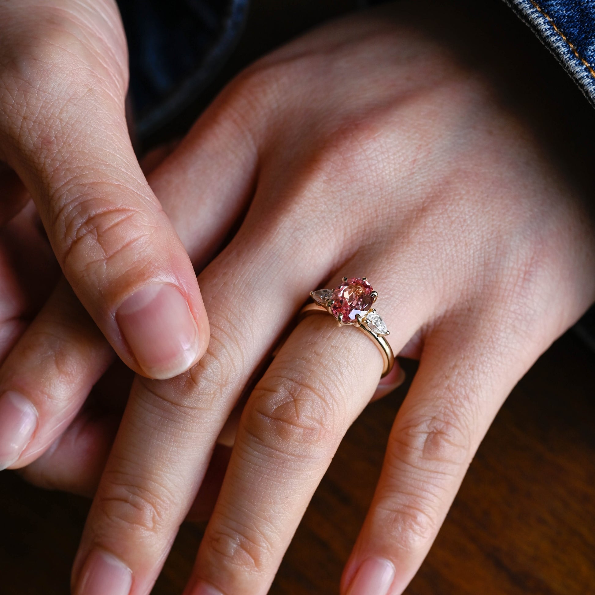 lab-grown-pink-sapphire-engagement-ring-oval-cut-three-stone-wedding-ring