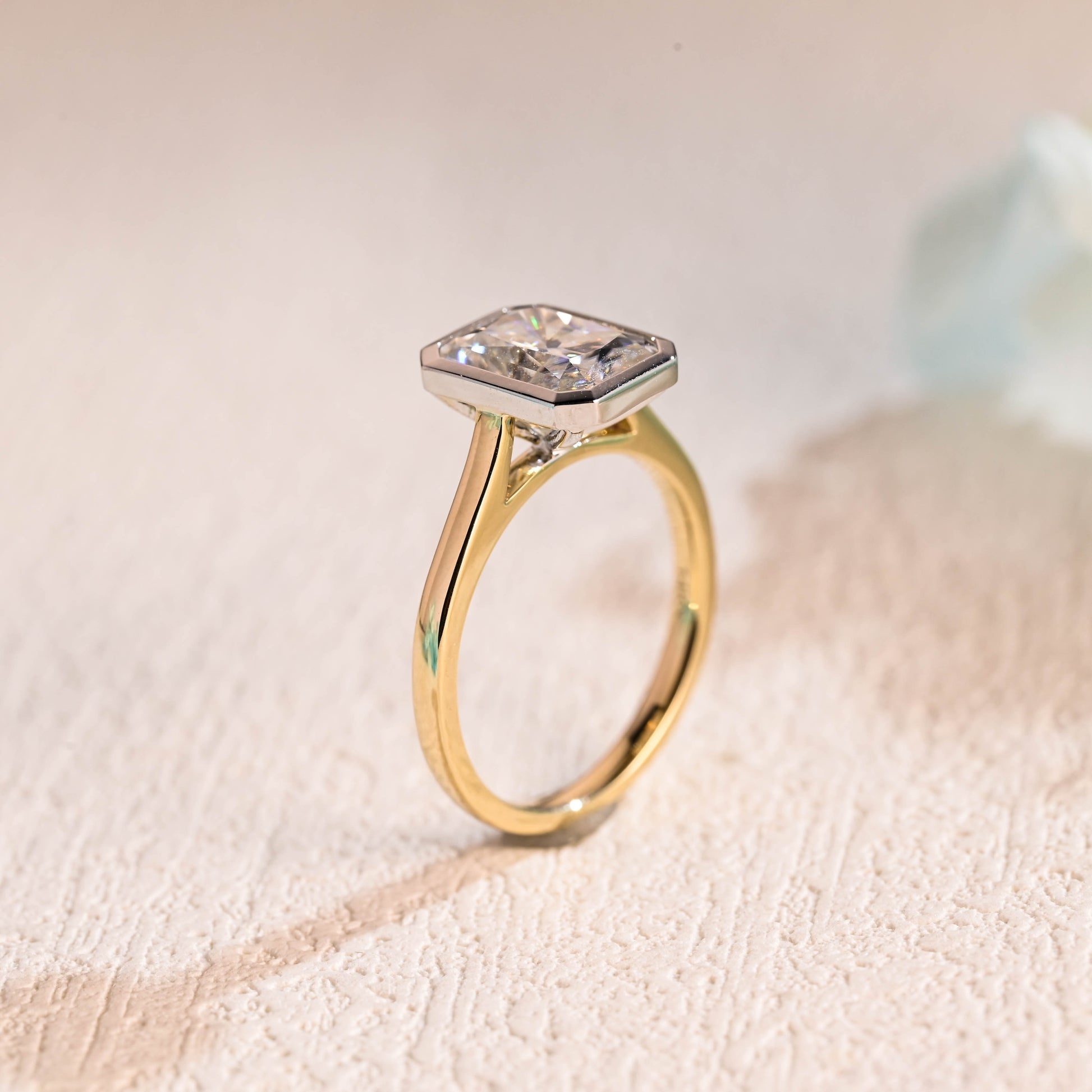 Radiant-cut-moissanite-engagement-ring-solid-gold-ring-promise-ring-gift