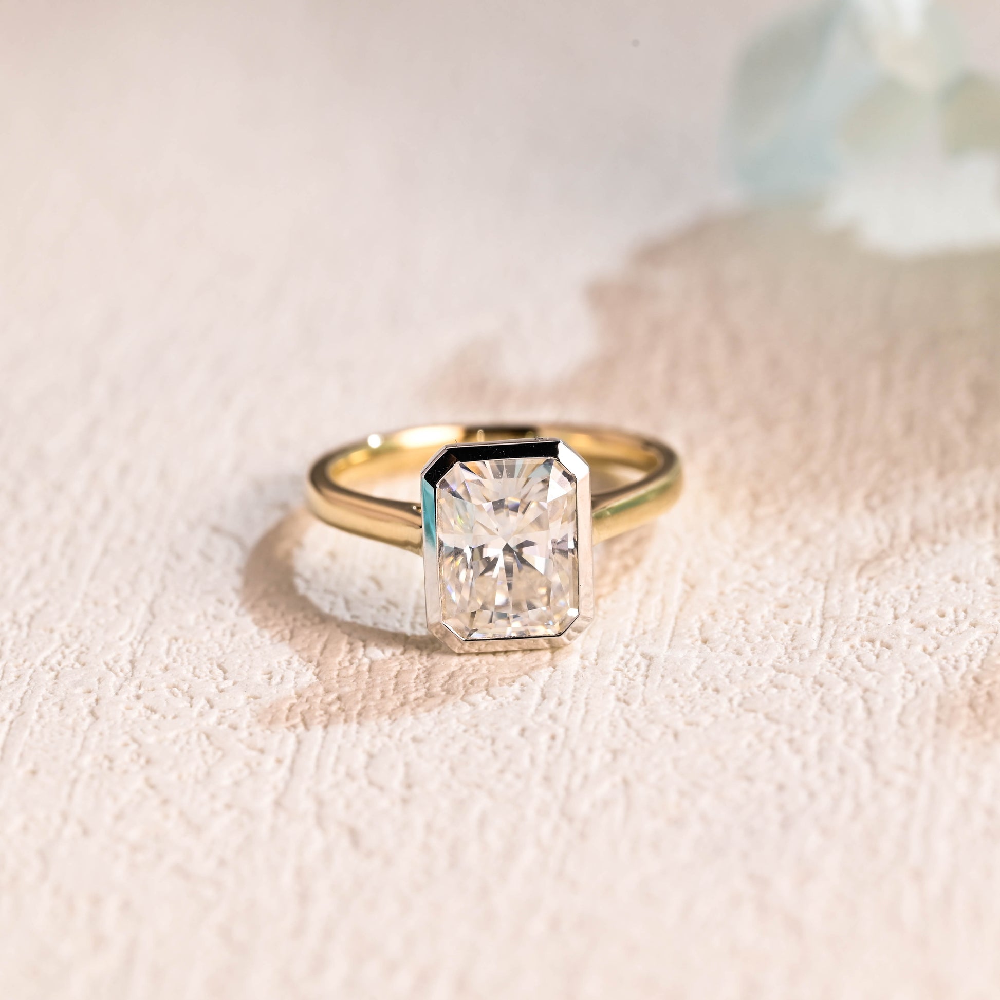 Radiant-cut-moissanite-engagement-ring-solid-gold-ring-promise-ring-gift