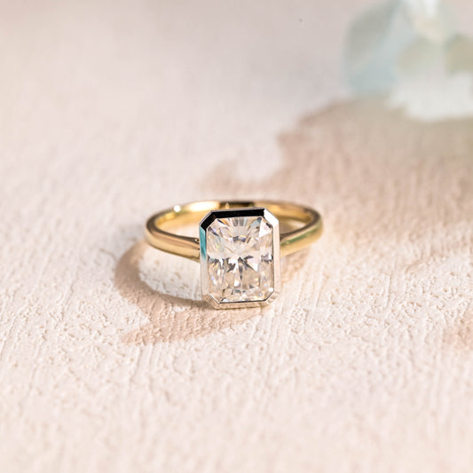Radiant-cut-moissanite-engagement-ring-solid-gold-ring-promise-ring-gift