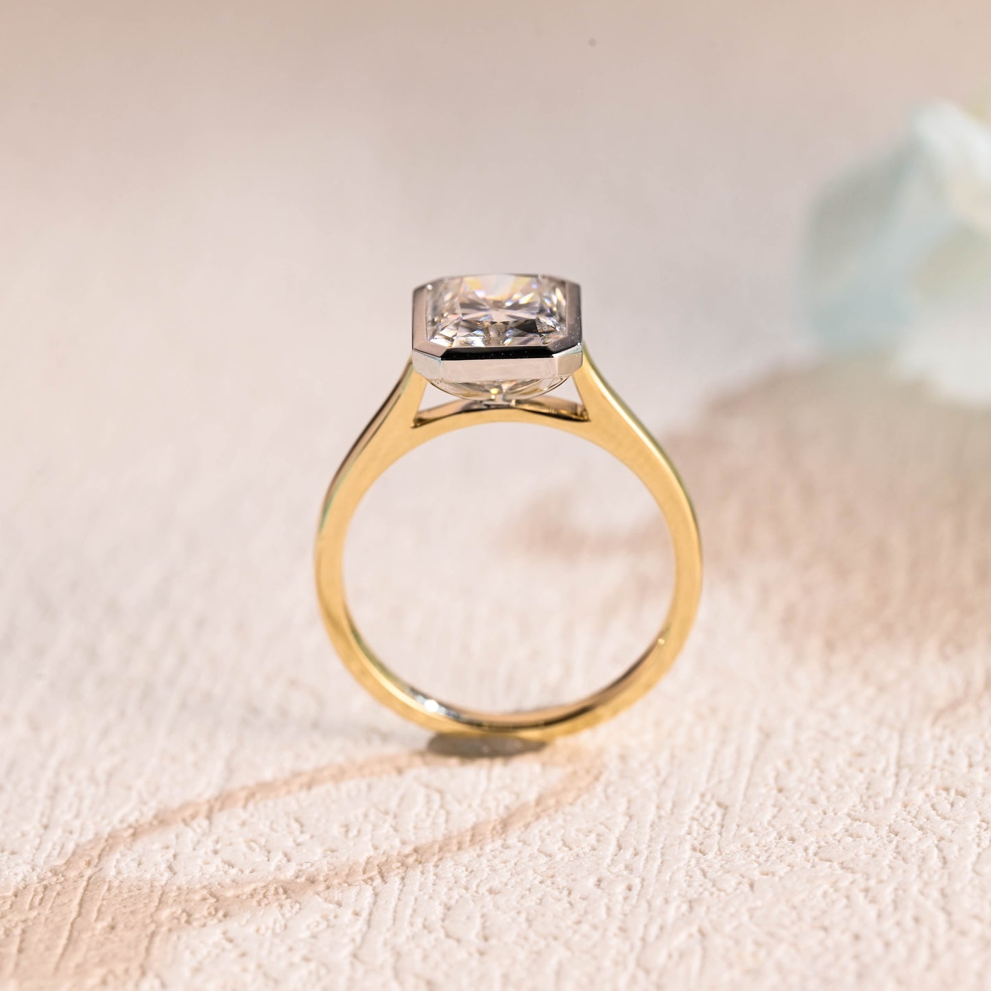 Radiant-cut-moissanite-engagement-ring-solid-gold-ring-promise-ring-gift