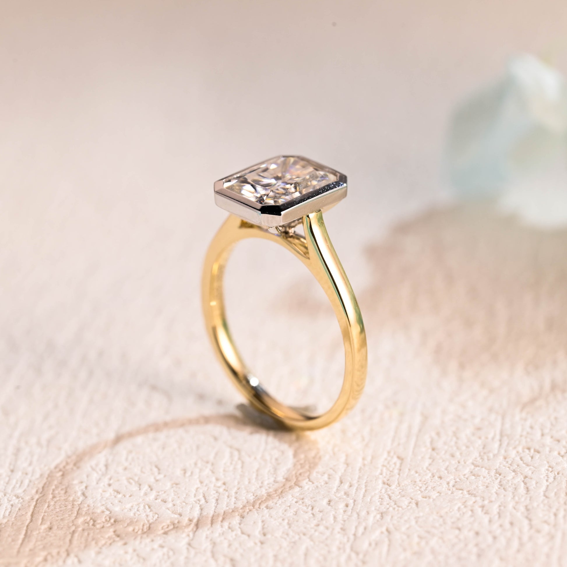 Radiant-cut-moissanite-engagement-ring-solid-gold-ring-promise-ring-gift