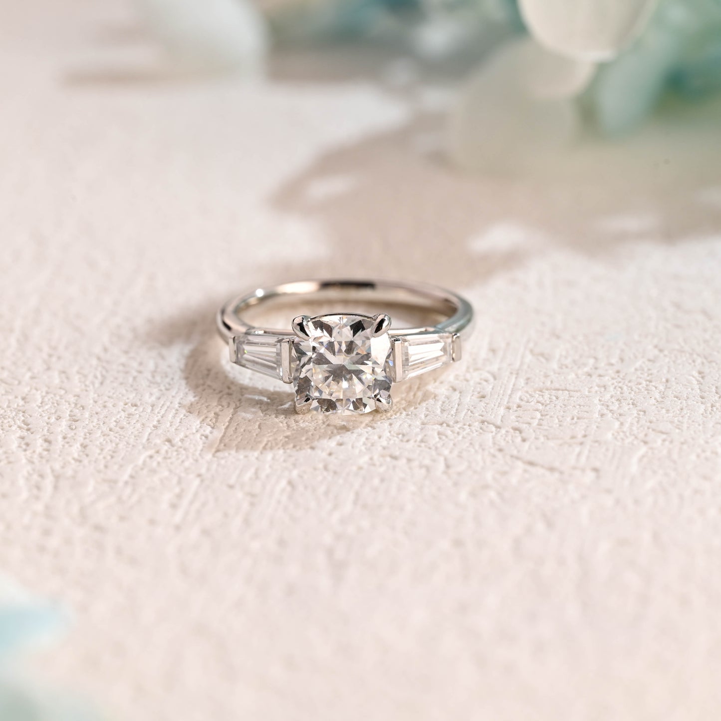 solid-gold-cushion-cut-moissanite-engagement-ring-three-stone-ring