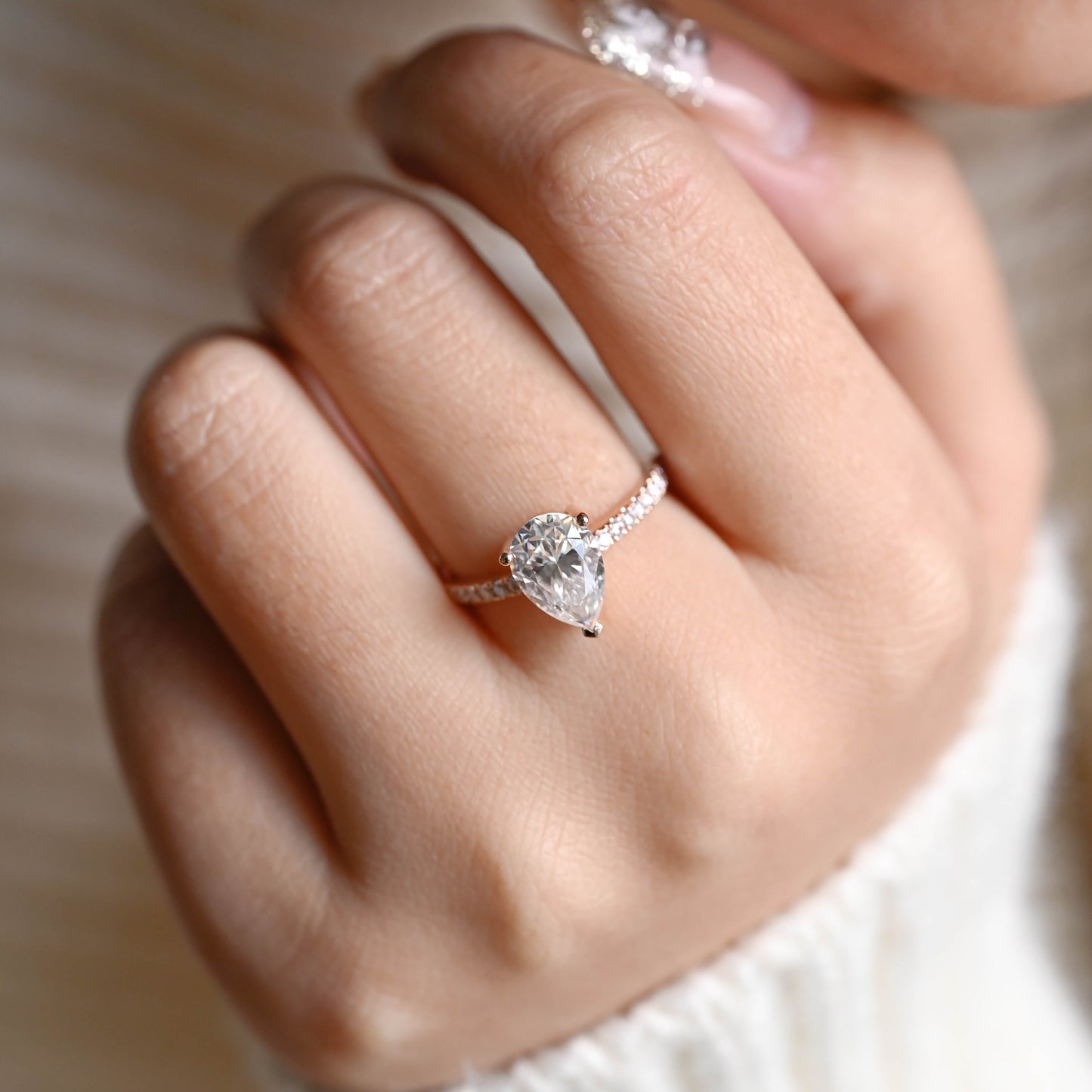 half-pave-pear-moissanite-ring-engagement-ring