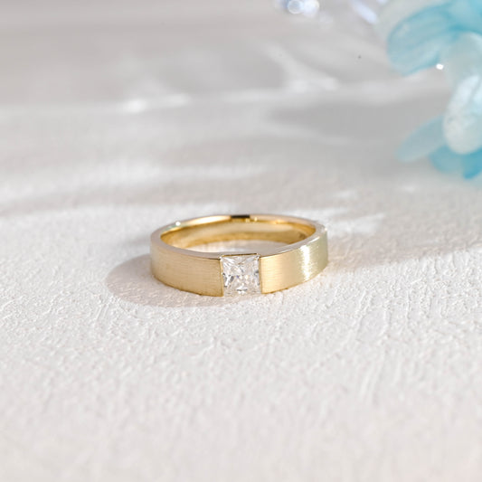 causyou-solid-gold-princess-cut-moissanite-wedding-ring-minimalist-wedding-band