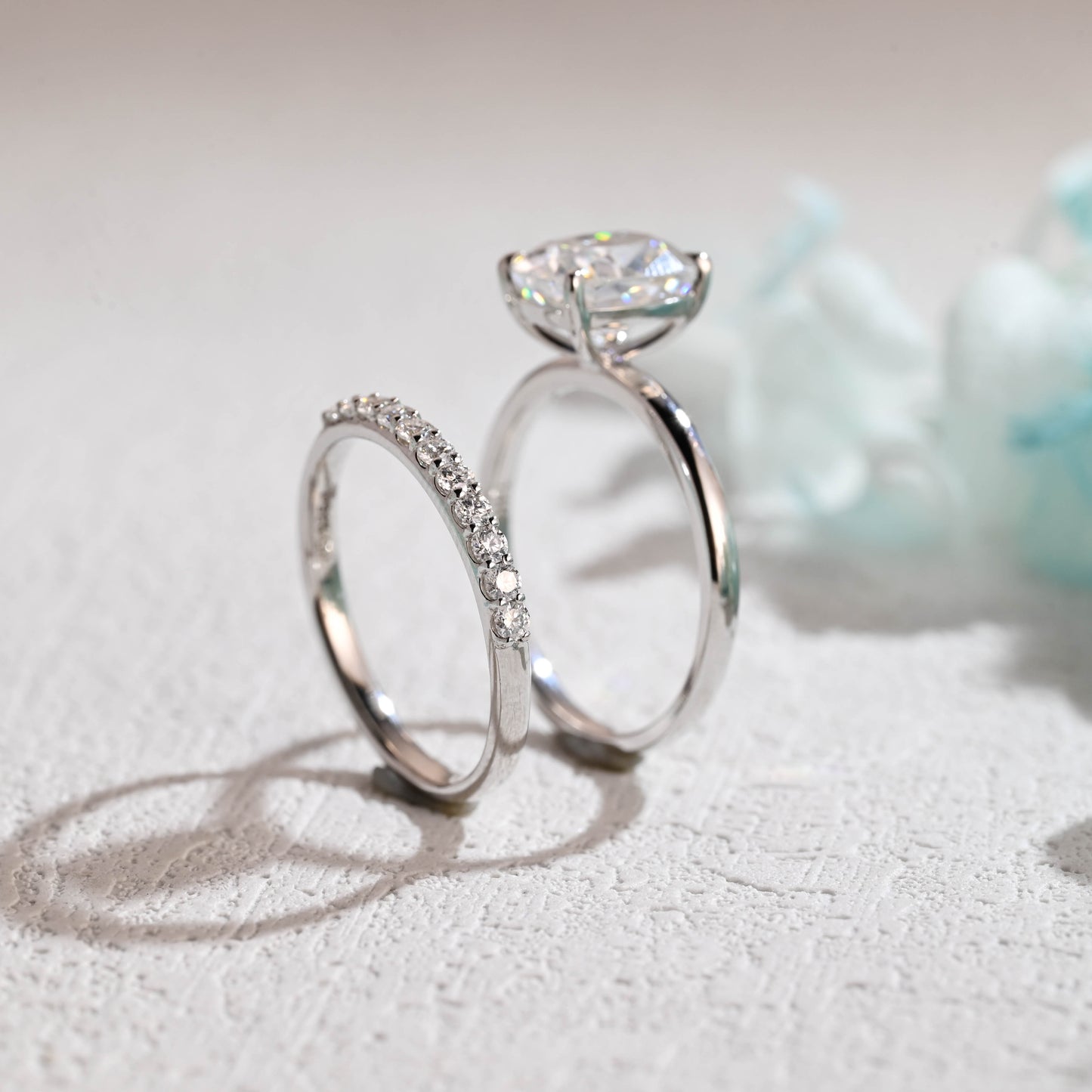 Cushion-Cut-Moissanite-Engagement-Ring-Set-Wedding-Ring-Set-Bridal-Set-Gift