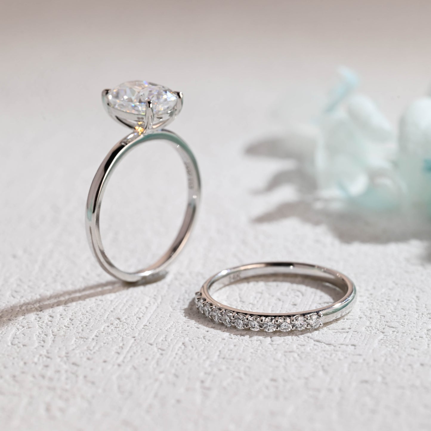 Cushion-Cut-Moissanite-Engagement-Ring-Set-Wedding-Ring-Set-Bridal-Set-Gift