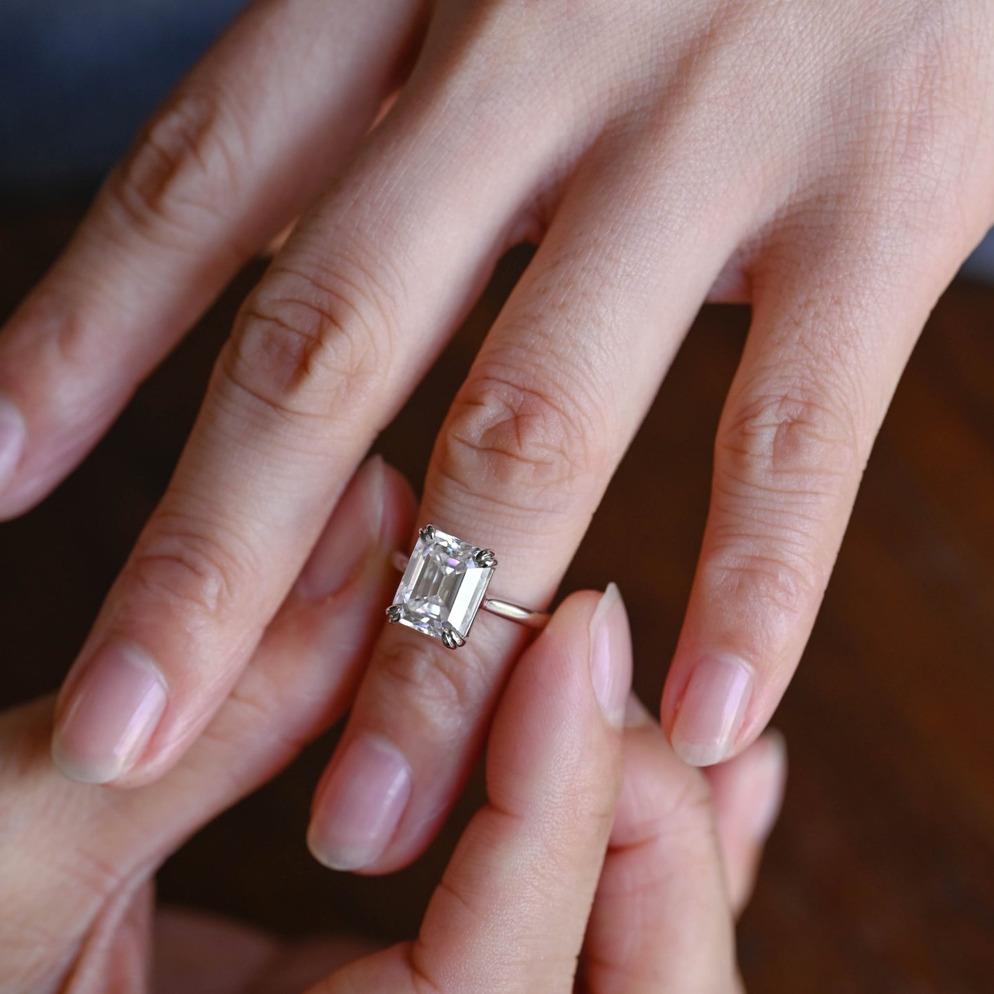 emerald-cut-moissanite-engagement-ring-solid-gold-ring-promise-ring-gift