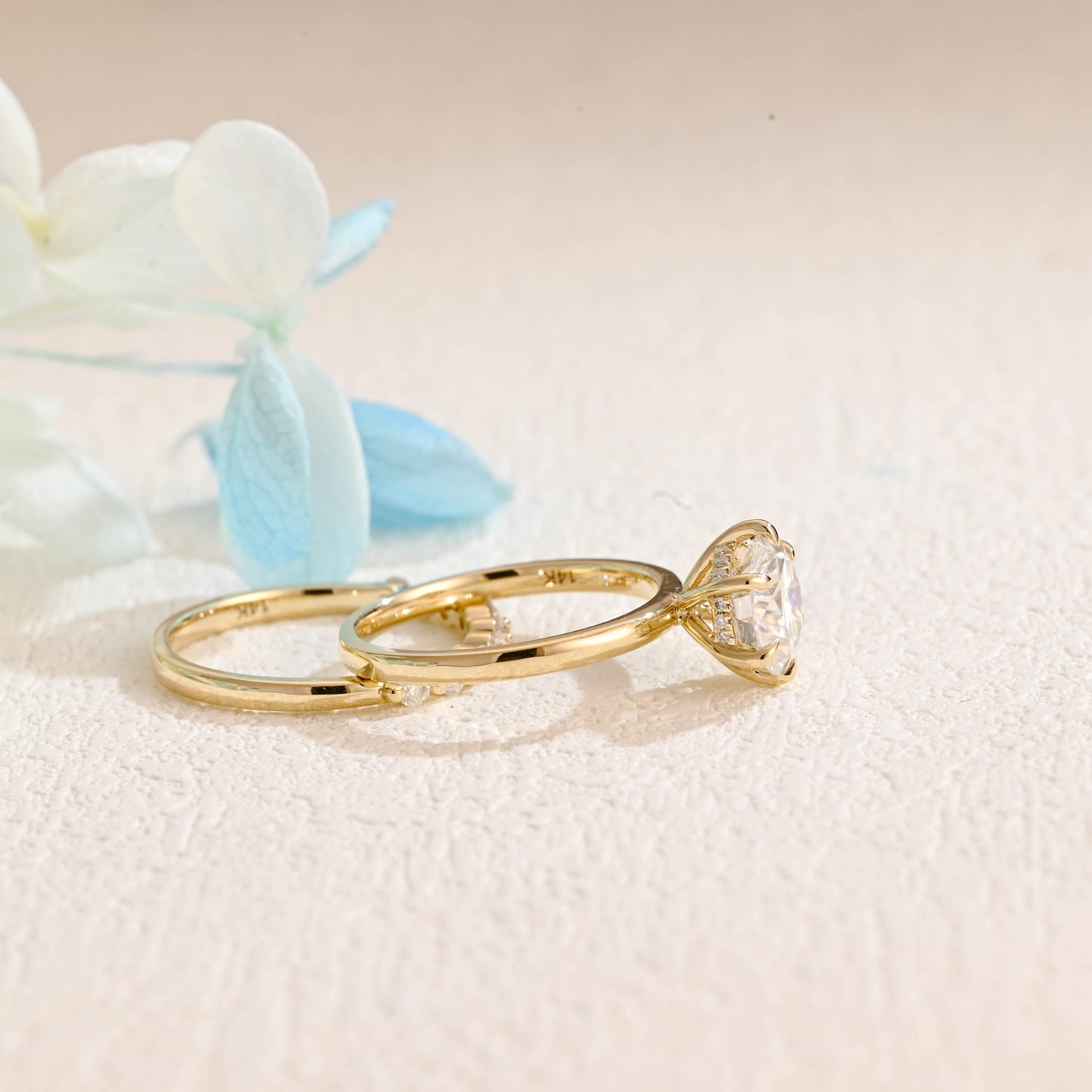 solid-gold-round-cut-bridal-set-round-moissanite-wedding-ring-set-half-eternity-wedding-band