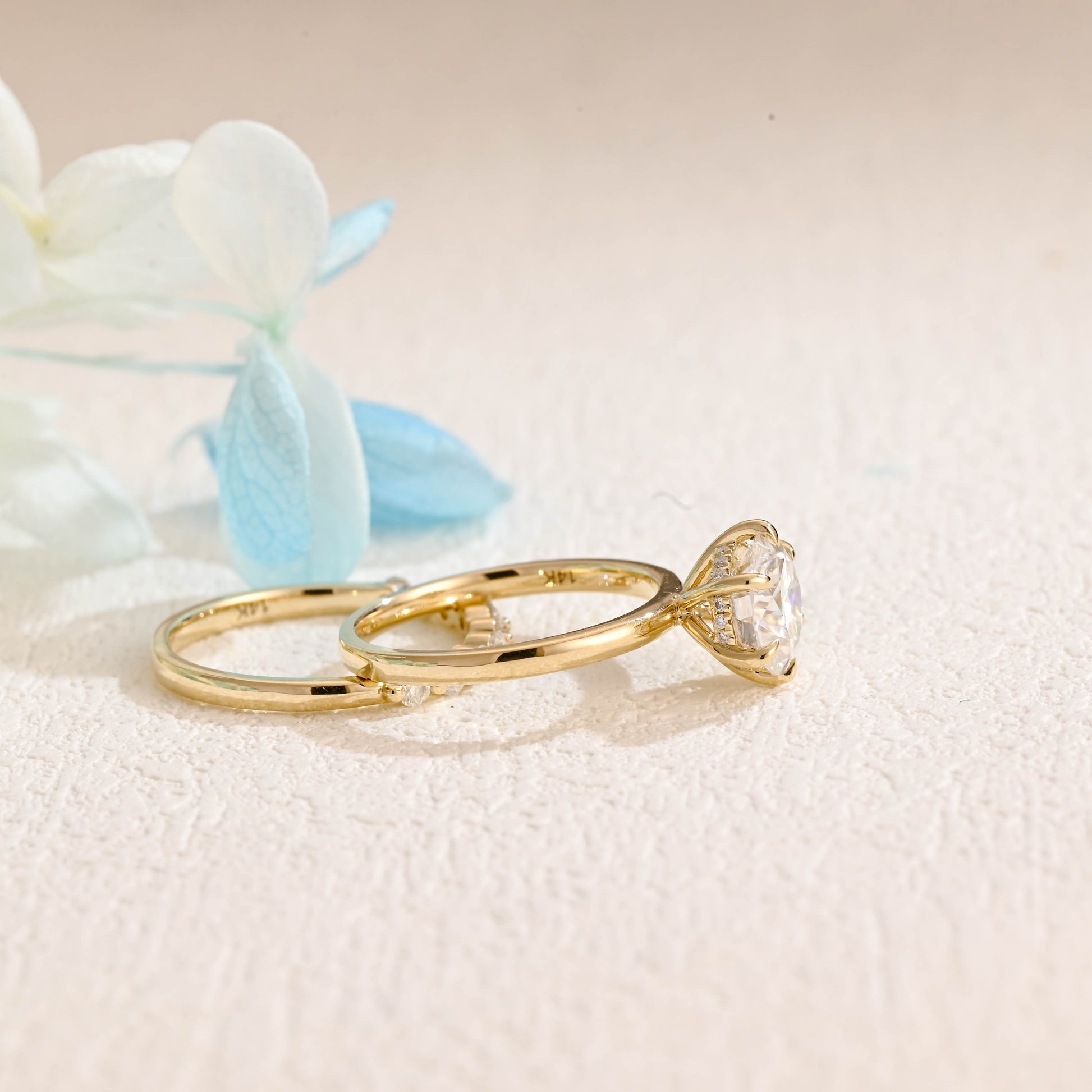 solid-gold-round-cut-bridal-set-round-moissanite-wedding-ring-set-half-eternity-wedding-band