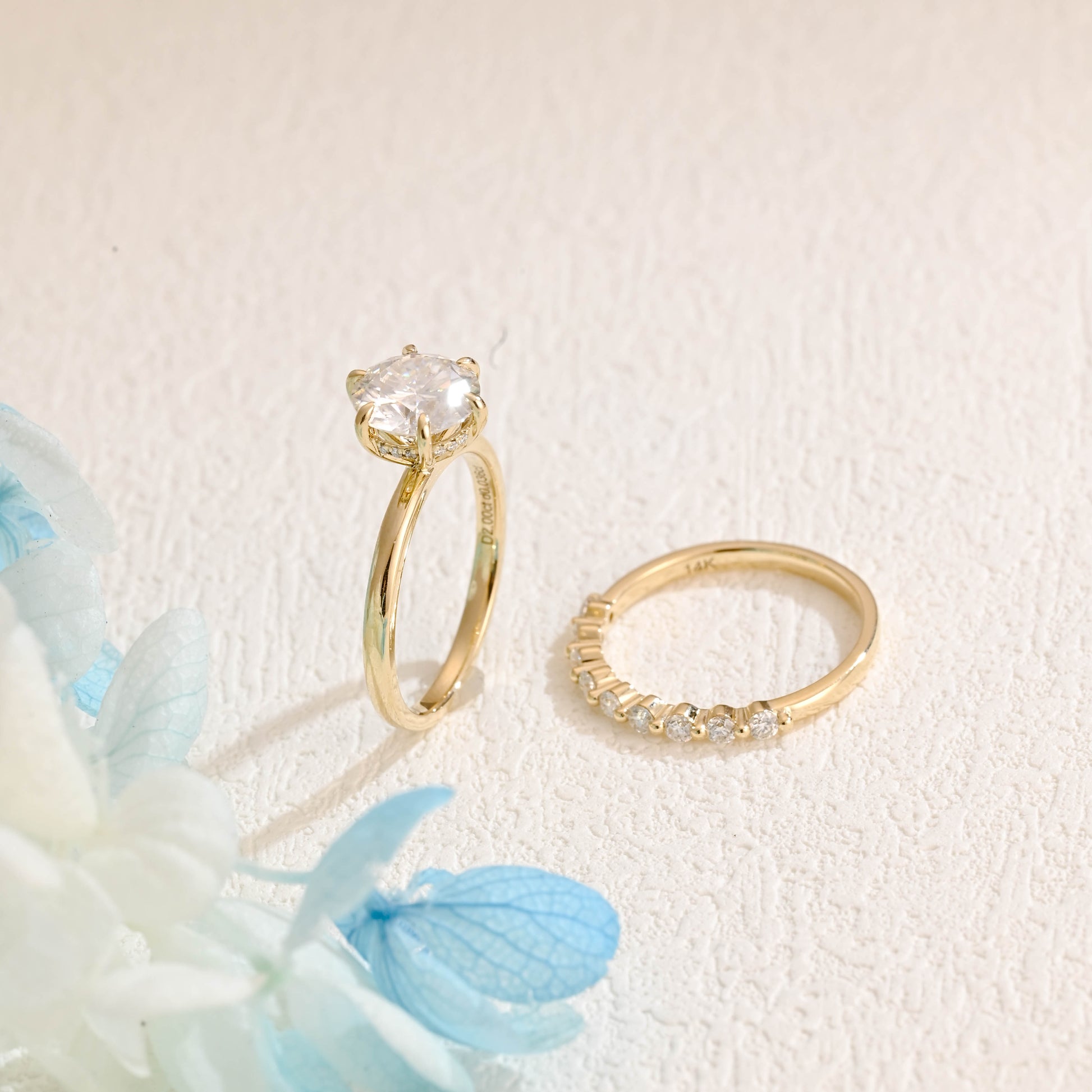 solid-gold-round-cut-bridal-set-round-moissanite-wedding-ring-set-half-eternity-wedding-band