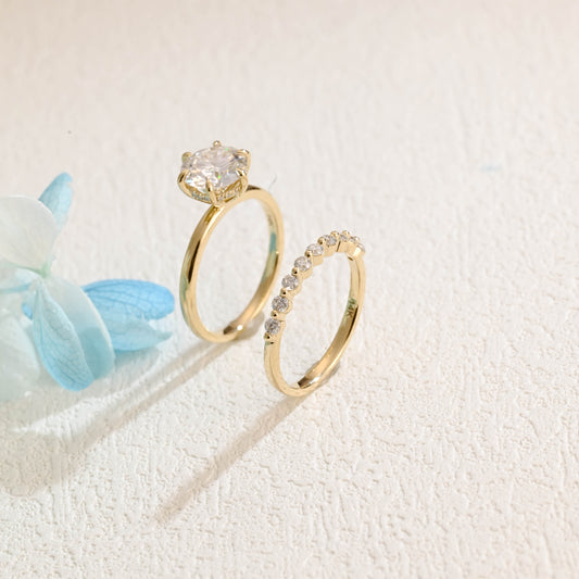 solid-gold-round-cut-bridal-set-round-moissanite-wedding-ring-set-half-eternity-wedding-band