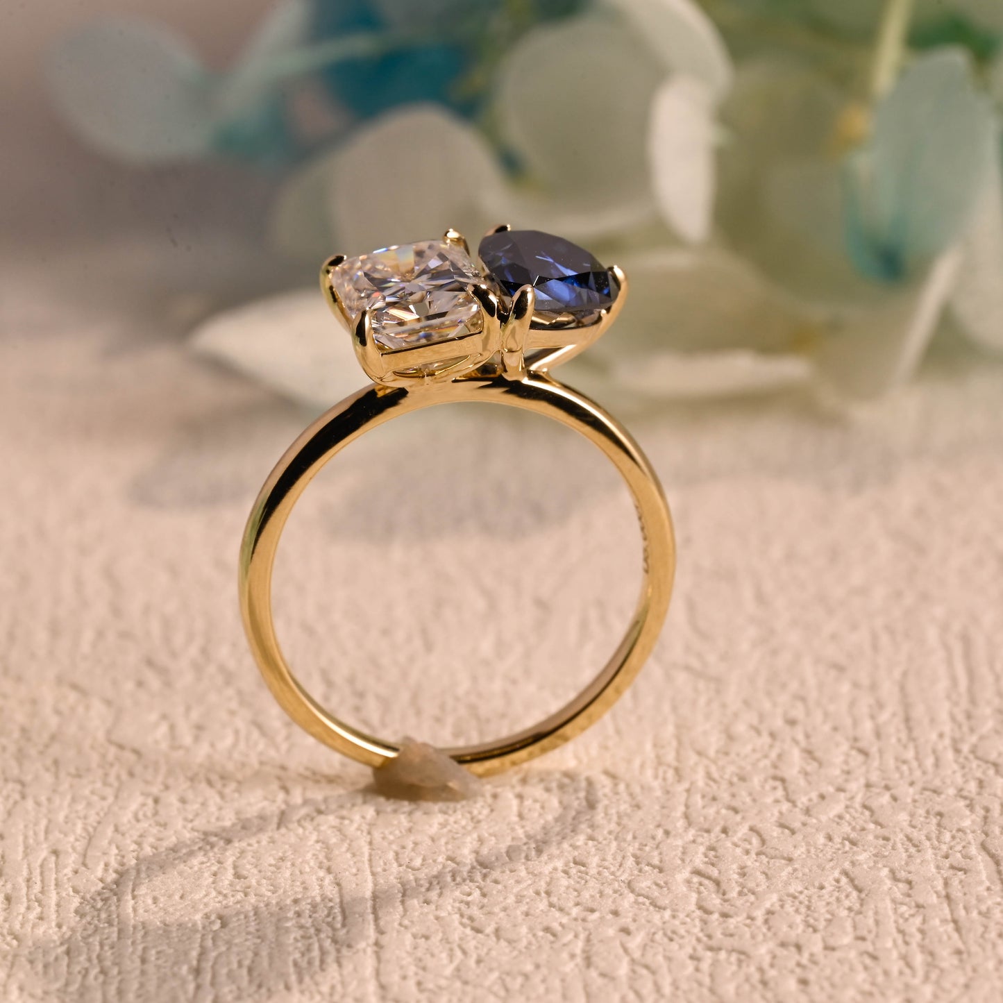 radiant-cut-dual-stone-ring-sapphire-engagement-ring-moissanite-wedding-ring