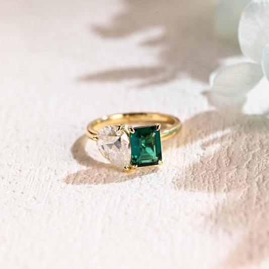 solid-gold-two-stone-ring-toi-et-moi-emerald-pear-cut-engagement-ring
