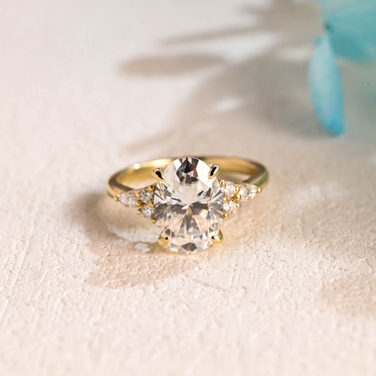 solid-gold-cluster-oval-moissanite-engagement-ring
