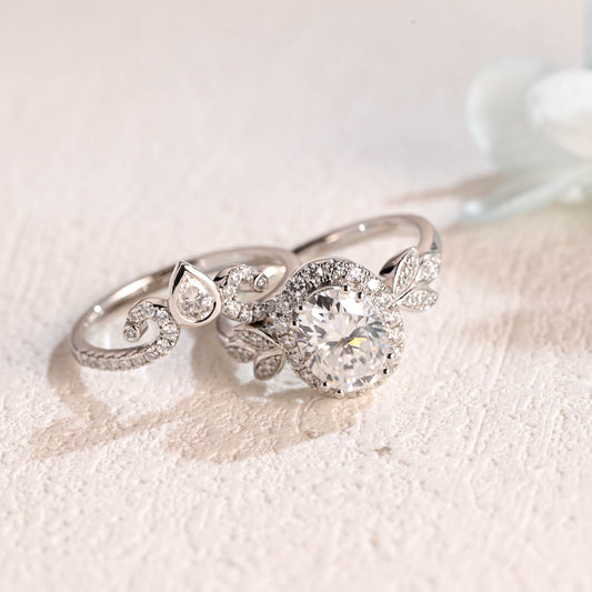 Oval-Cut-Moissanite-Engagement-Ring-Set-Wedding-Ring-Set-Bridal-Set-Gift
