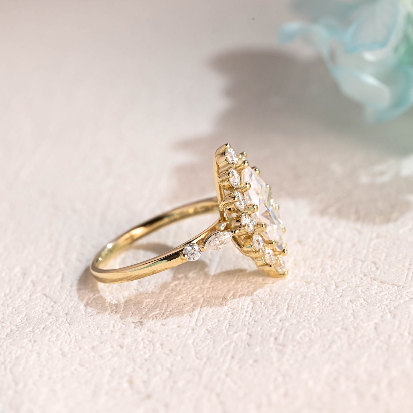 Marquise-cut-moissanite-engagement-ring-solid-gold-ring-promise-ring-gift