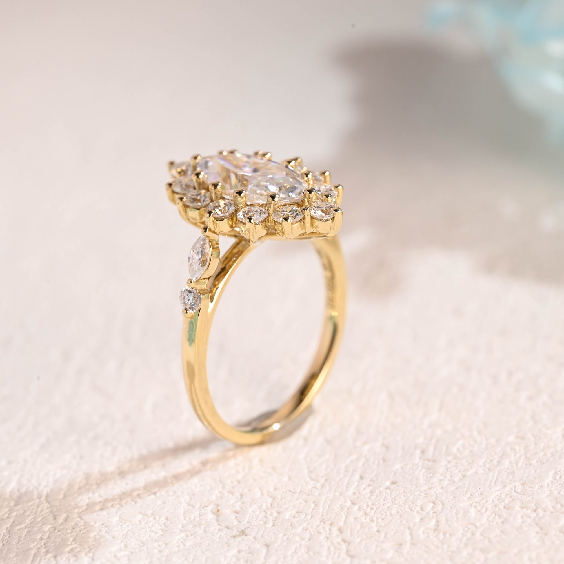 Marquise-cut-moissanite-engagement-ring-solid-gold-ring-promise-ring-gift