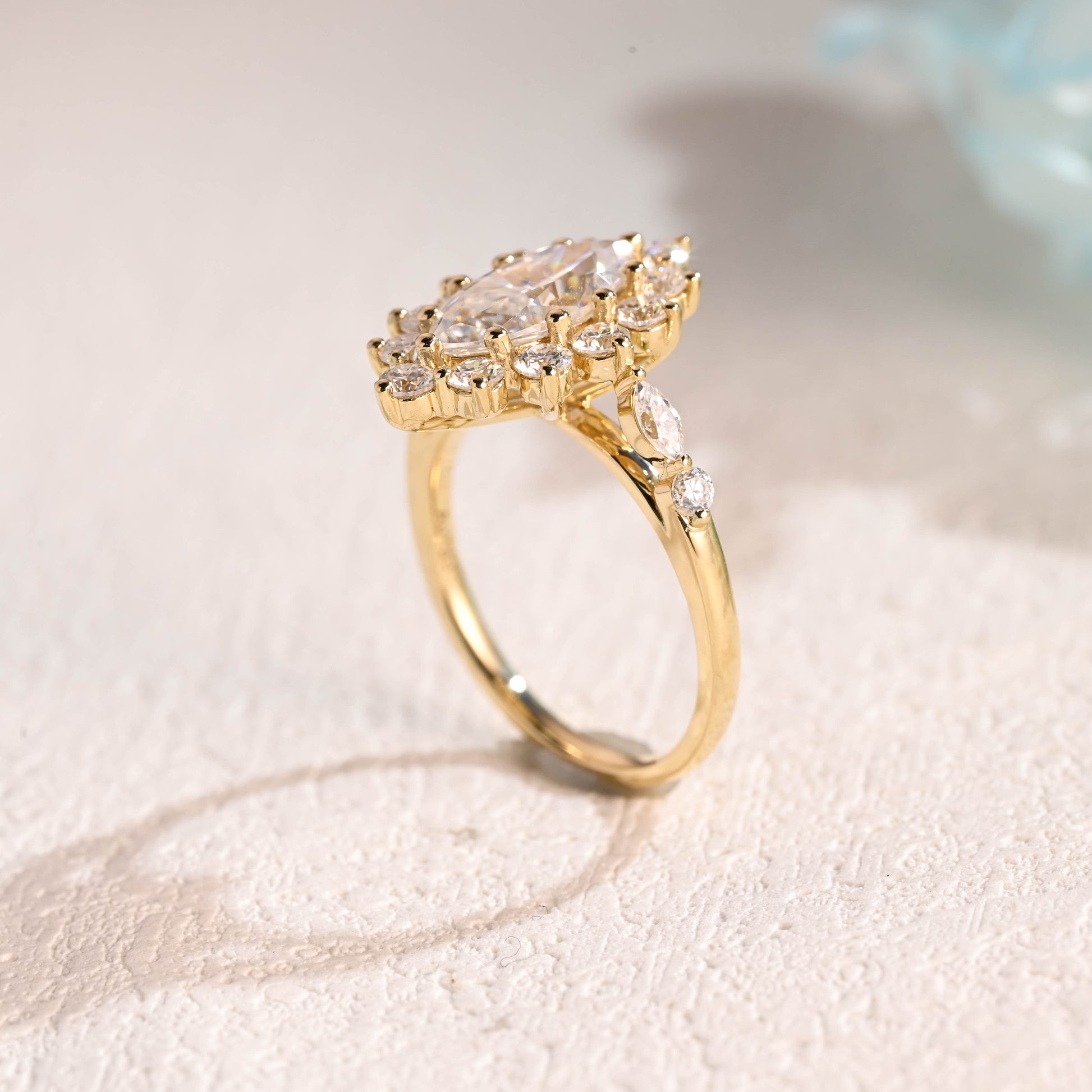 Marquise-cut-moissanite-engagement-ring-solid-gold-ring-promise-ring-gift