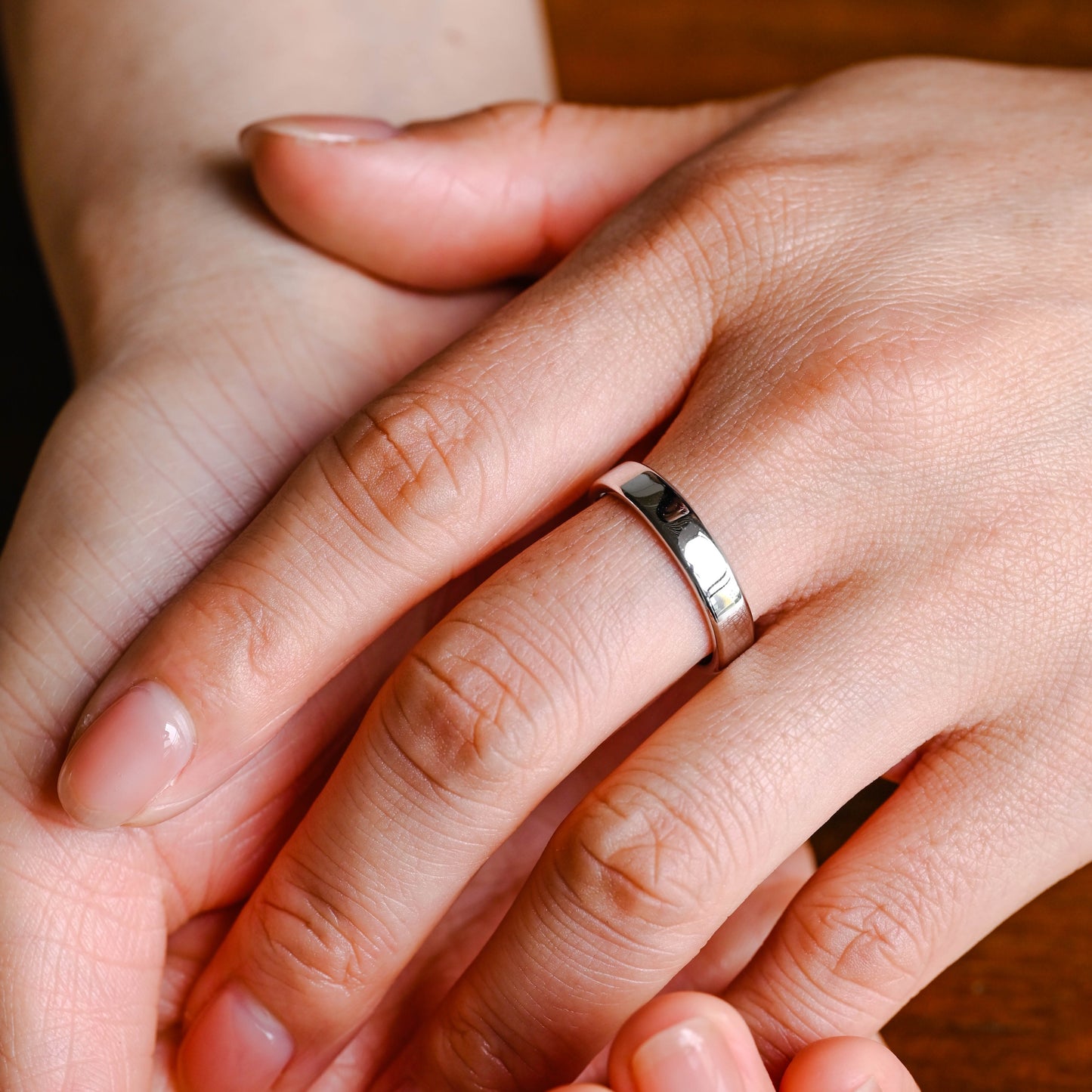 plain-wedding-band-cigar-matching-ring