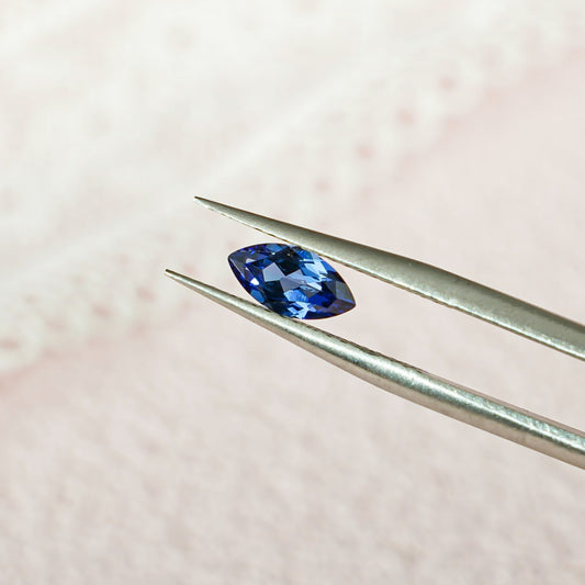 Lab Grown Marquise Cut Sapphire Loose Stone for Jewelry Making