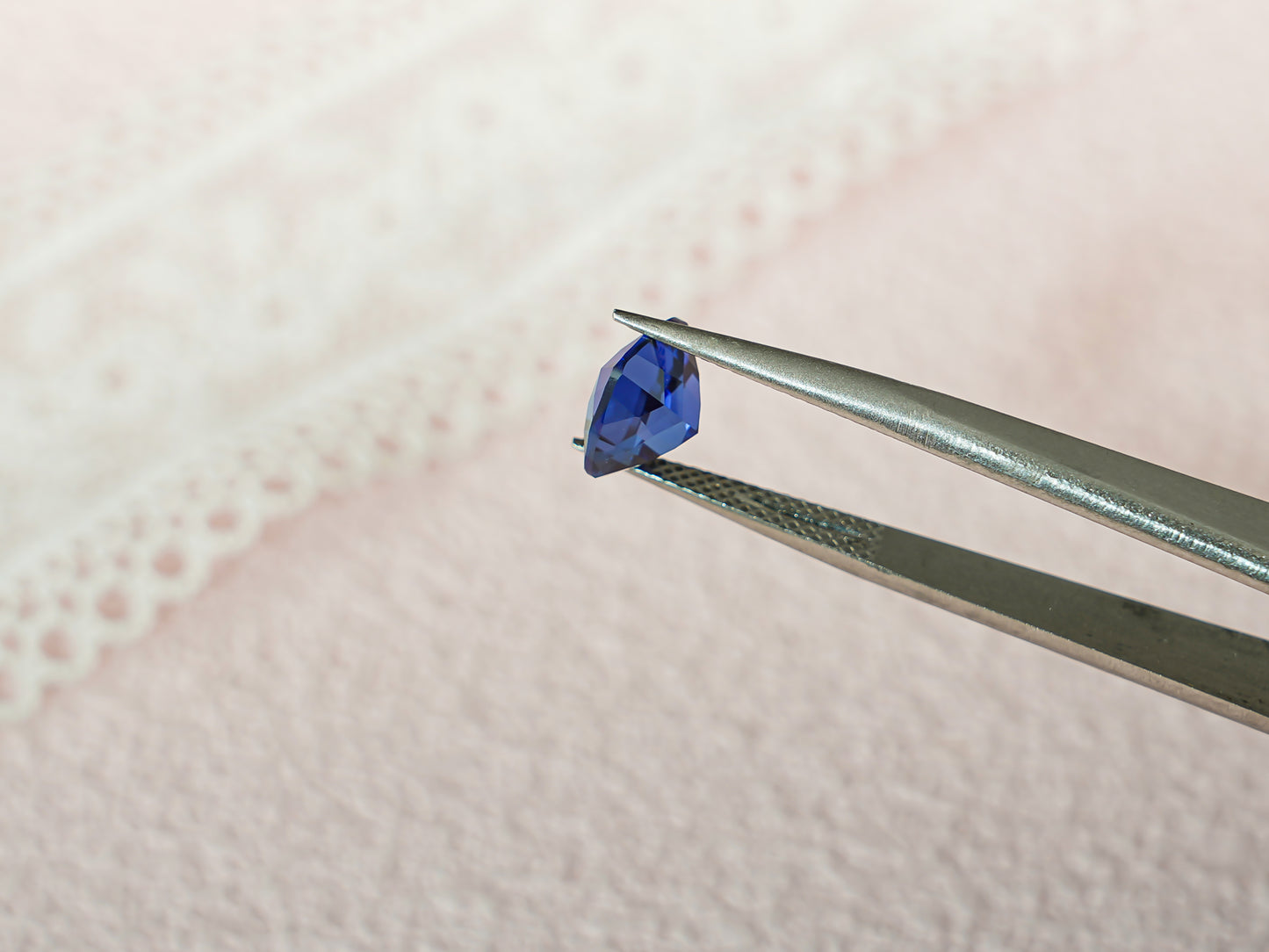 Lab Grown Cushion Cut Sapphire Loose Stone for Jewelry Making