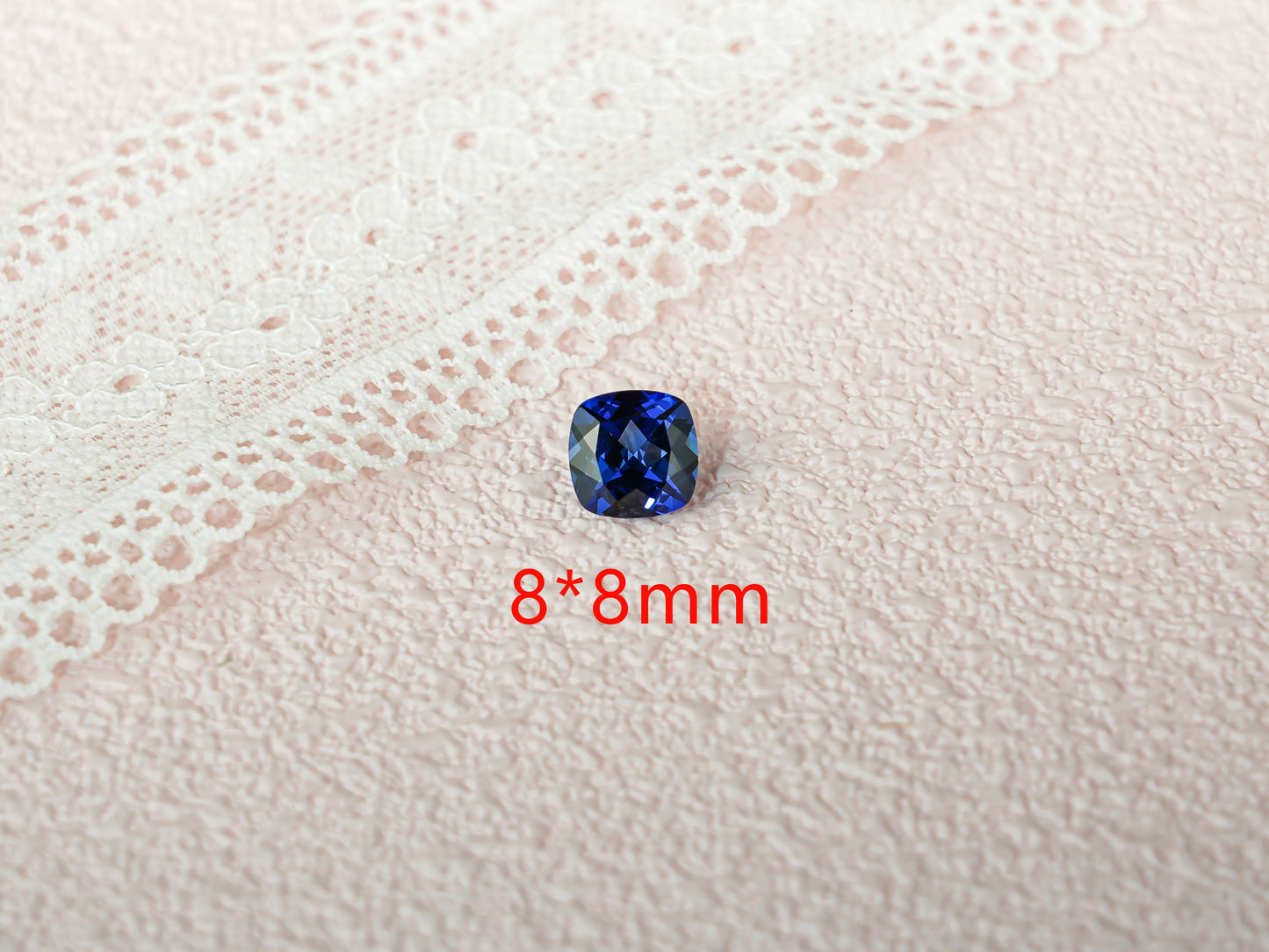 Lab Grown Cushion Cut Sapphire Loose Stone for Jewelry Making