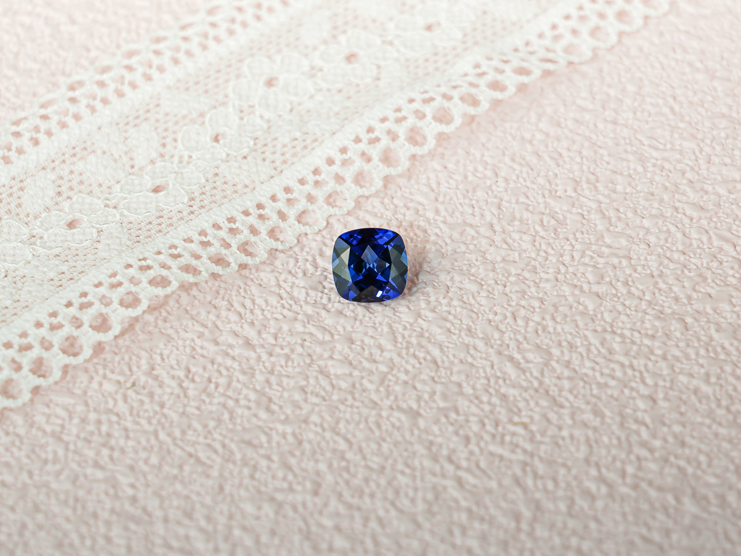 Lab Grown Cushion Cut Sapphire Loose Stone for Jewelry Making