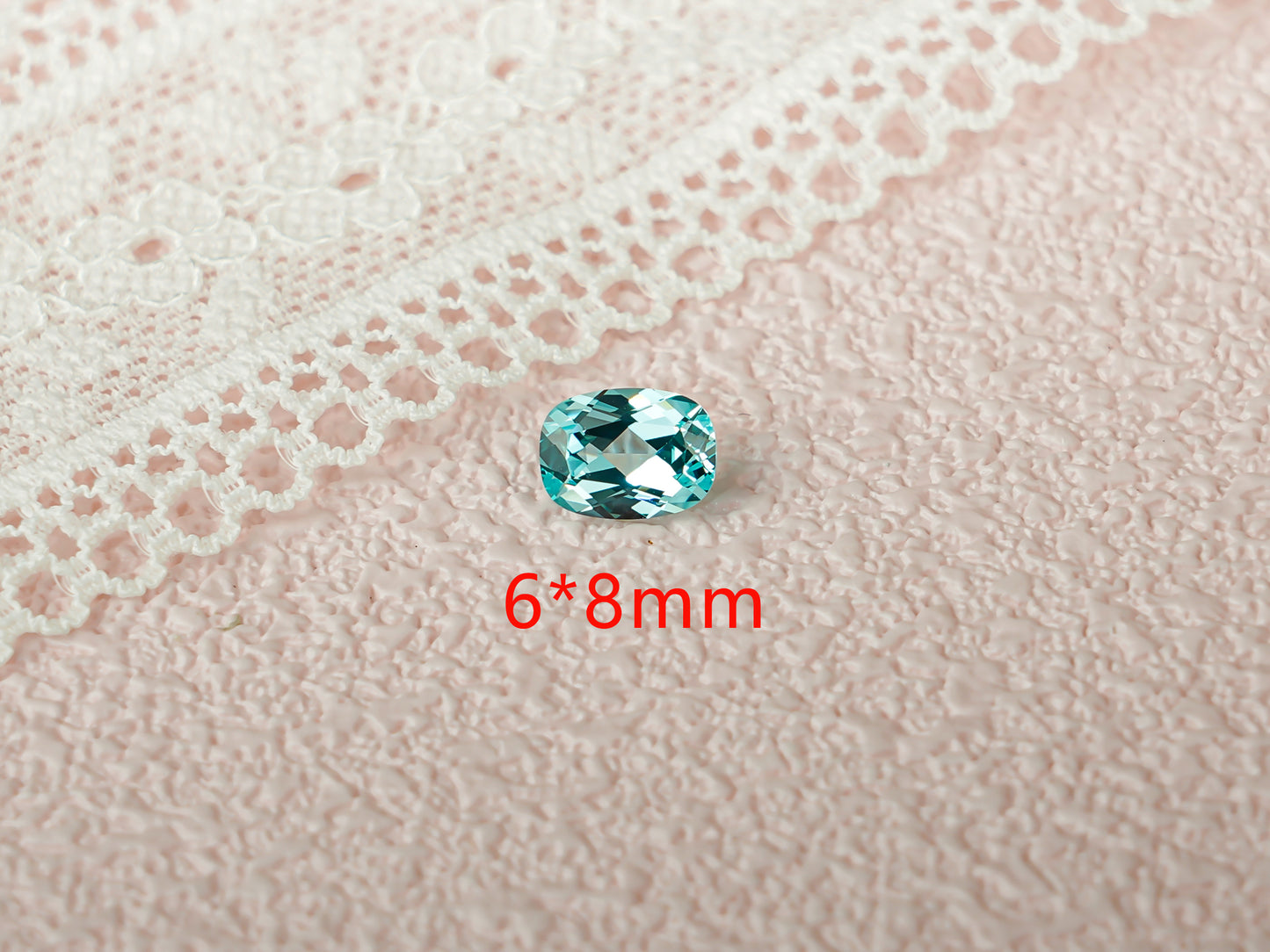 Lab Grown Elongated Cushion Cut Light Blue Sapphire Loose Stone for Jewelry Making