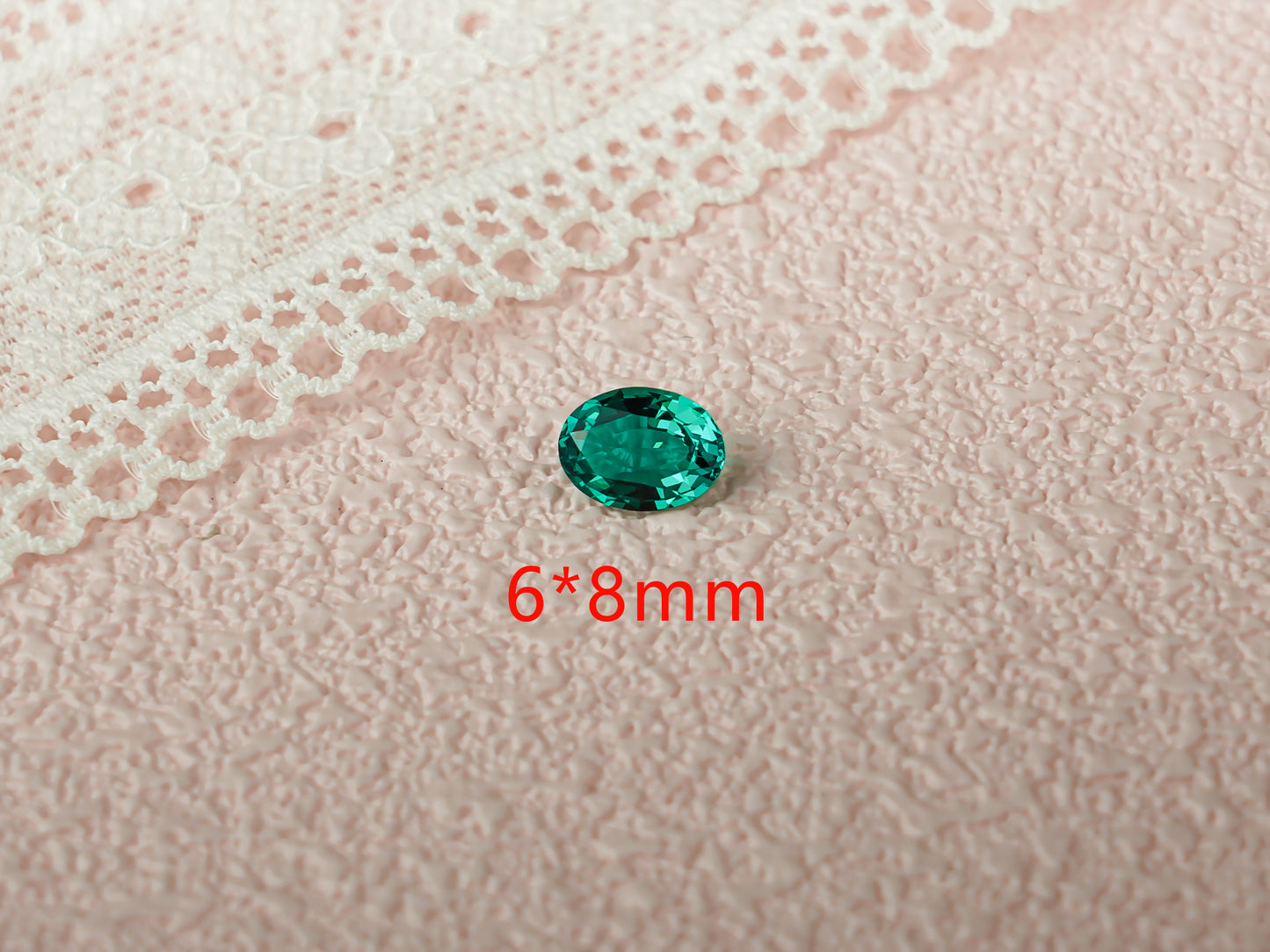 Oval Cut Lab Grown Emerald Loose Stone for Jewelry Making