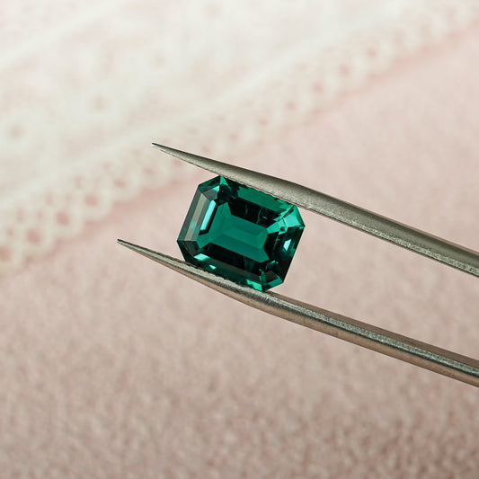 Lab Grown Emerald Loose Stone for Jewelry Making