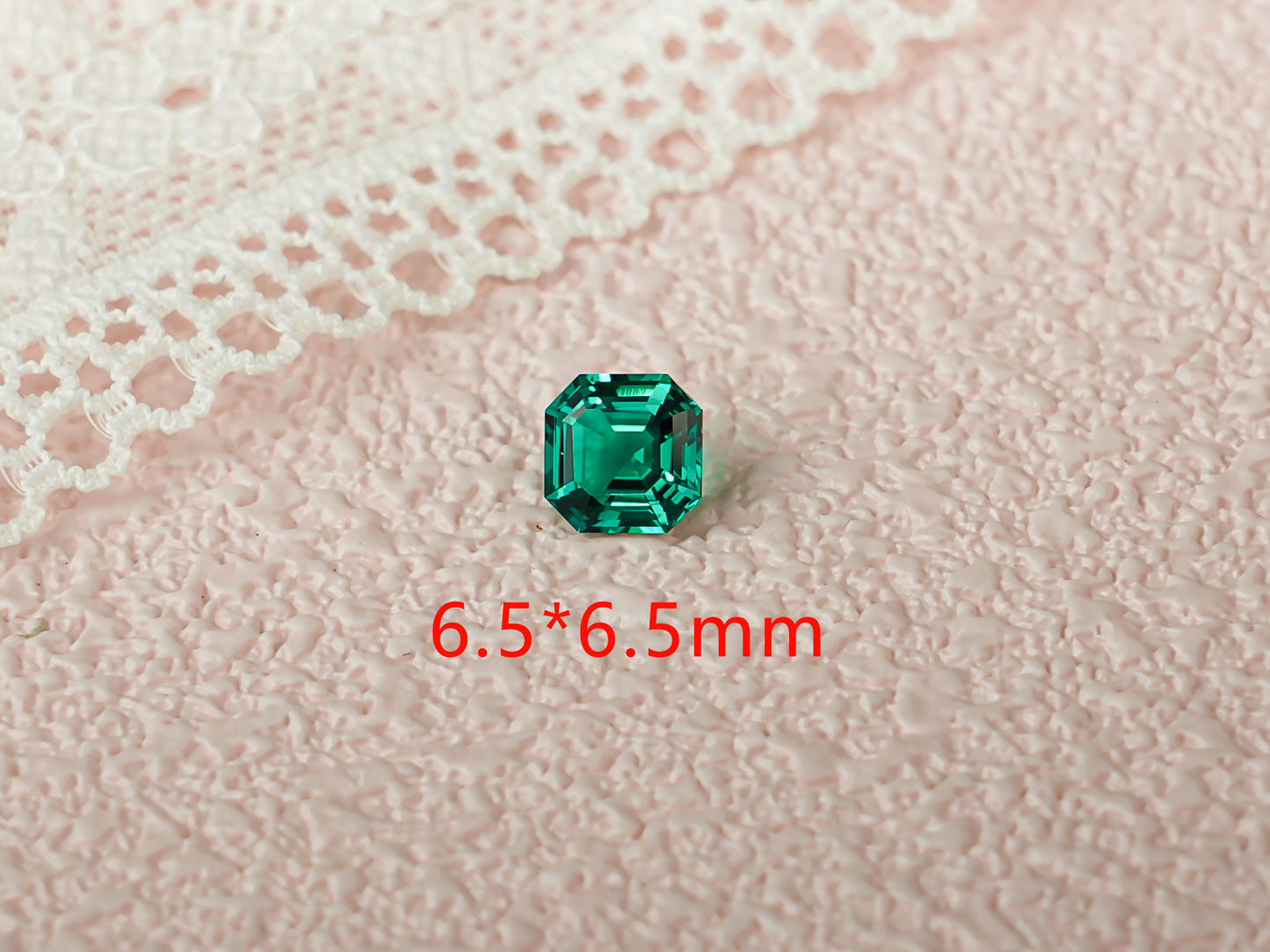 Asscher Cut Lab Grown Emerald Loose Stone for Jewelry Making