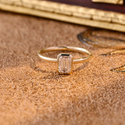 bezel-emerald-cut-lab-grown-diamond-engagement-wedding-ring