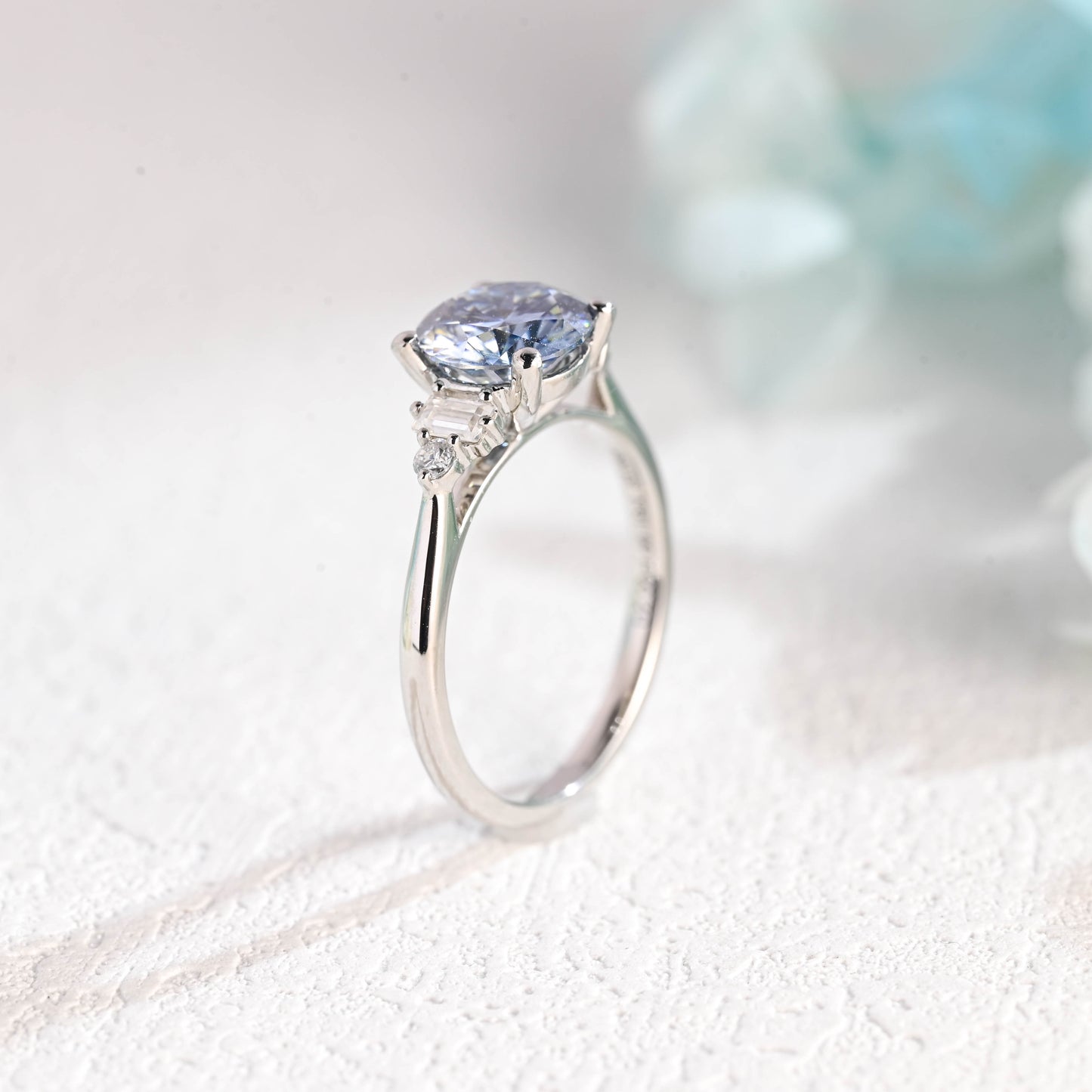 blue-moissanite-engagement-ring-wedding-ring-cluster-ring